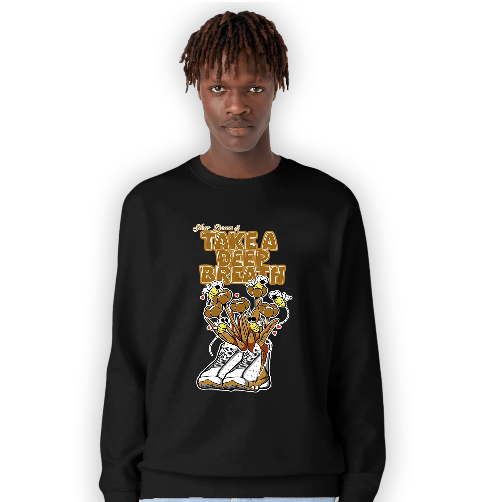 Wheat 13s Sweatshirt Match Bee Sneaker - NastyJamz