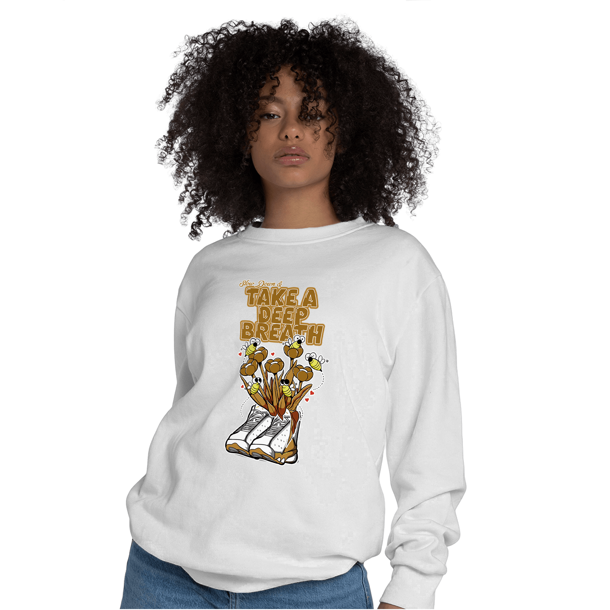 Wheat 13s Sweatshirt Match Bee Sneaker - NastyJamz