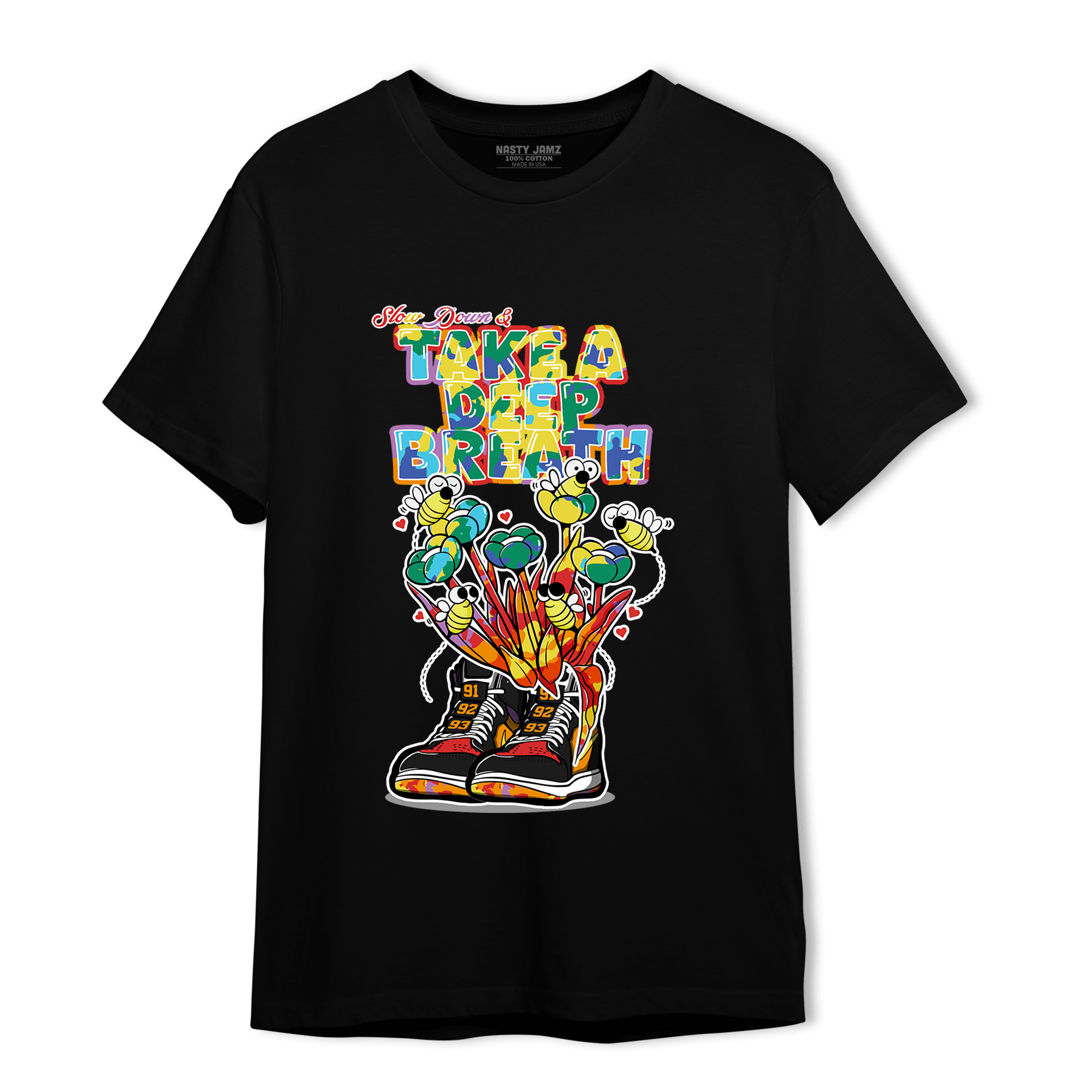 Mid GS Six Championships 1s T Shirt Match Bee Sneaker - NastyJamz