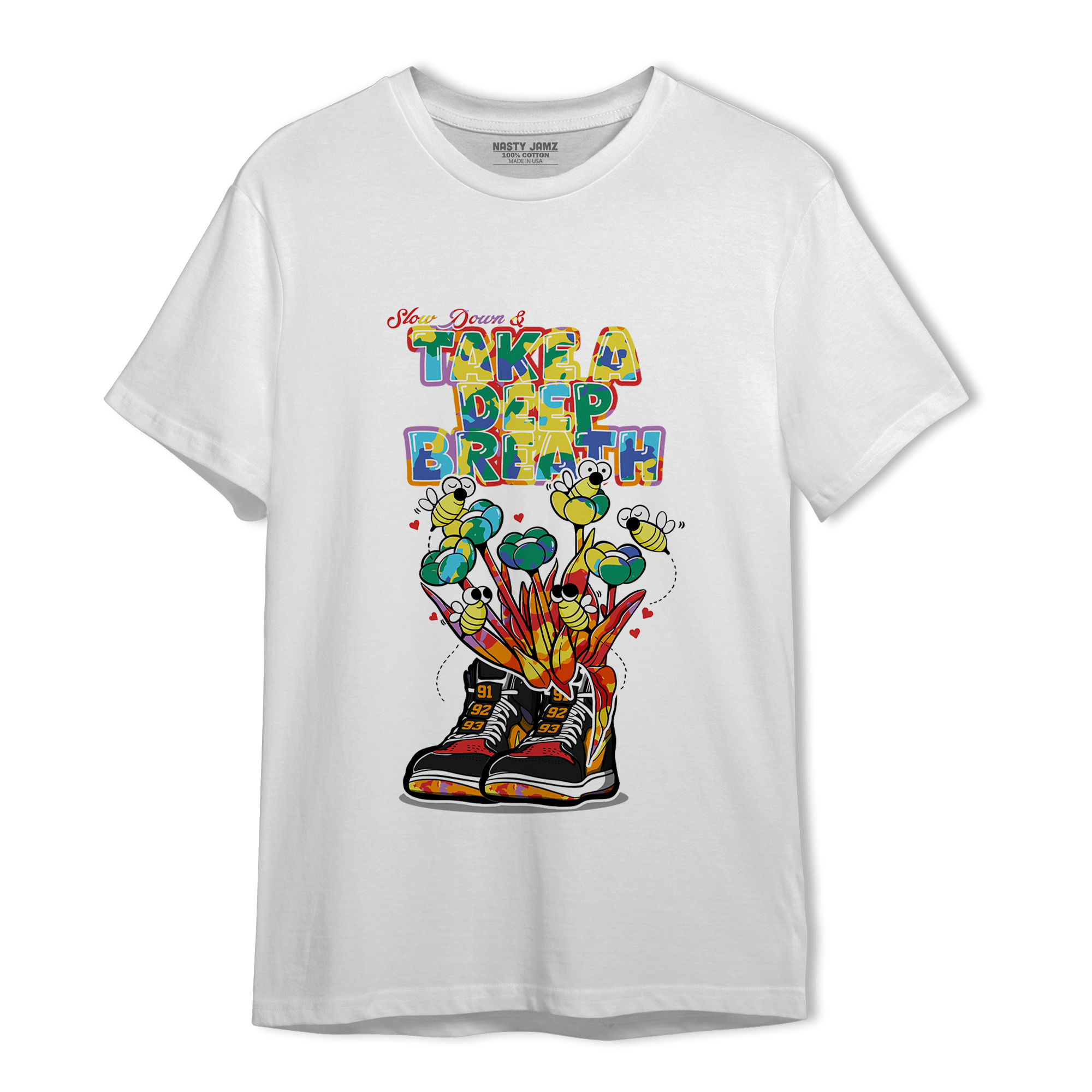 Mid GS Six Championships 1s T Shirt Match Bee Sneaker - NastyJamz