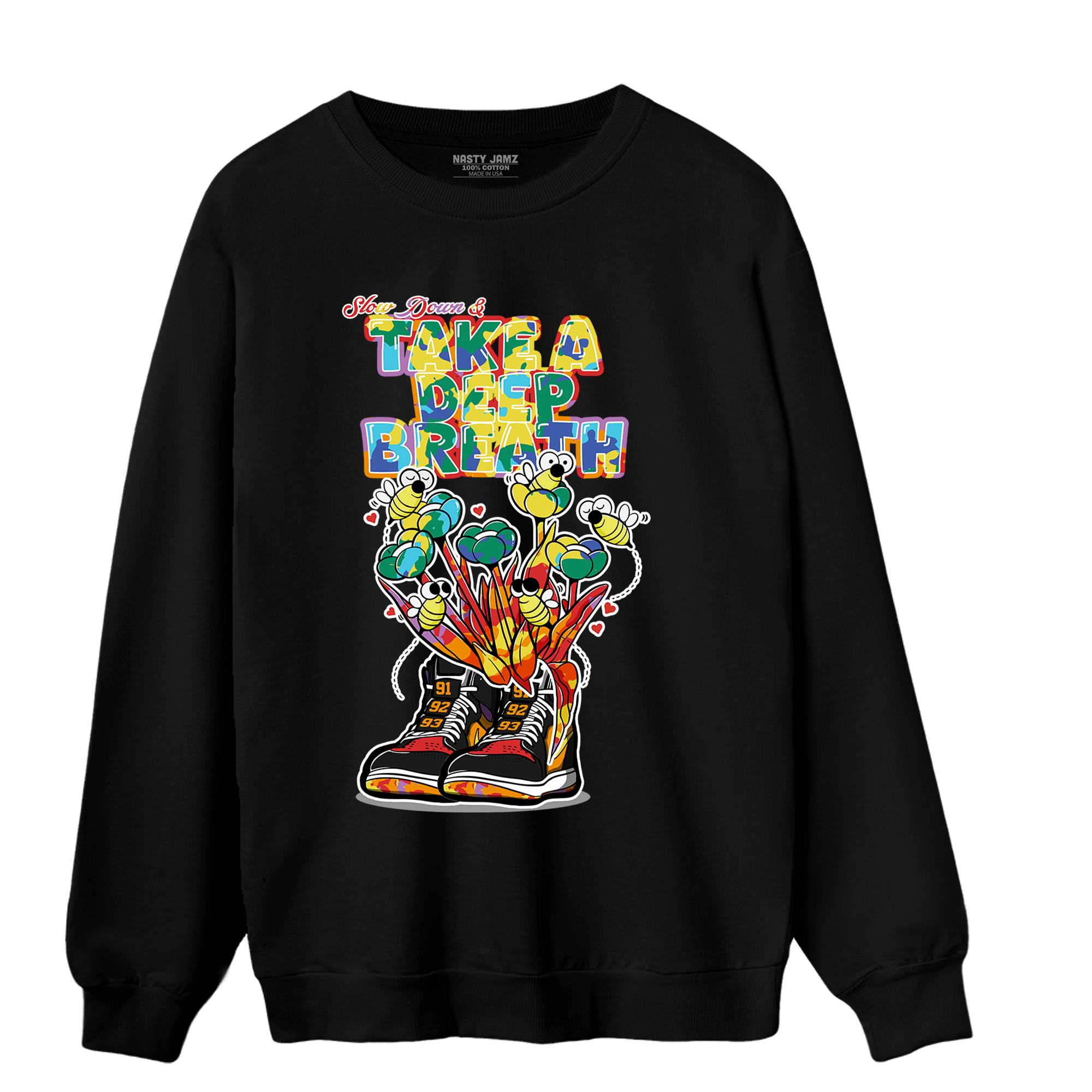 Mid GS Six Championships 1s Sweatshirt Match Bee Sneaker - NastyJamz