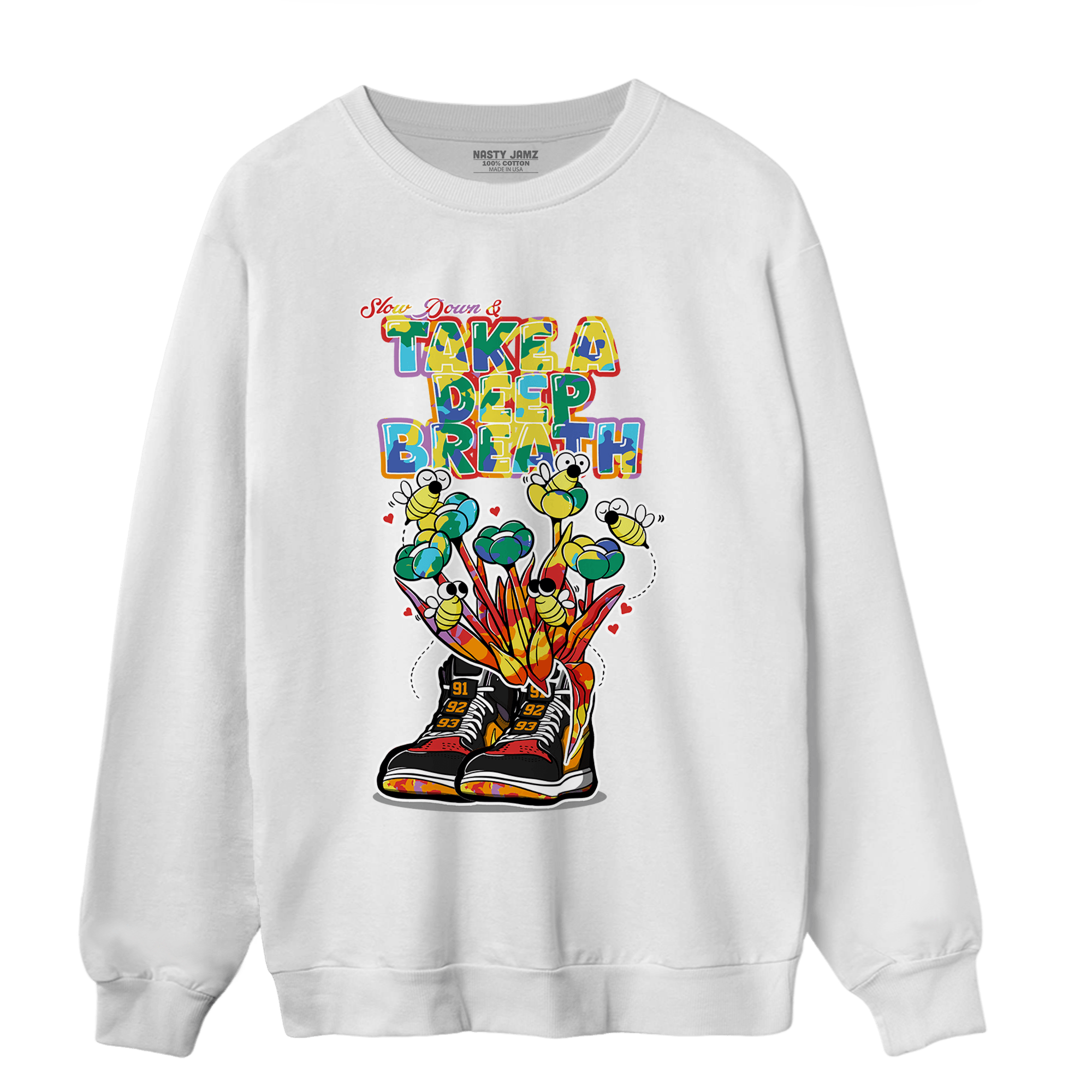 Mid GS Six Championships 1s Sweatshirt Match Bee Sneaker - NastyJamz