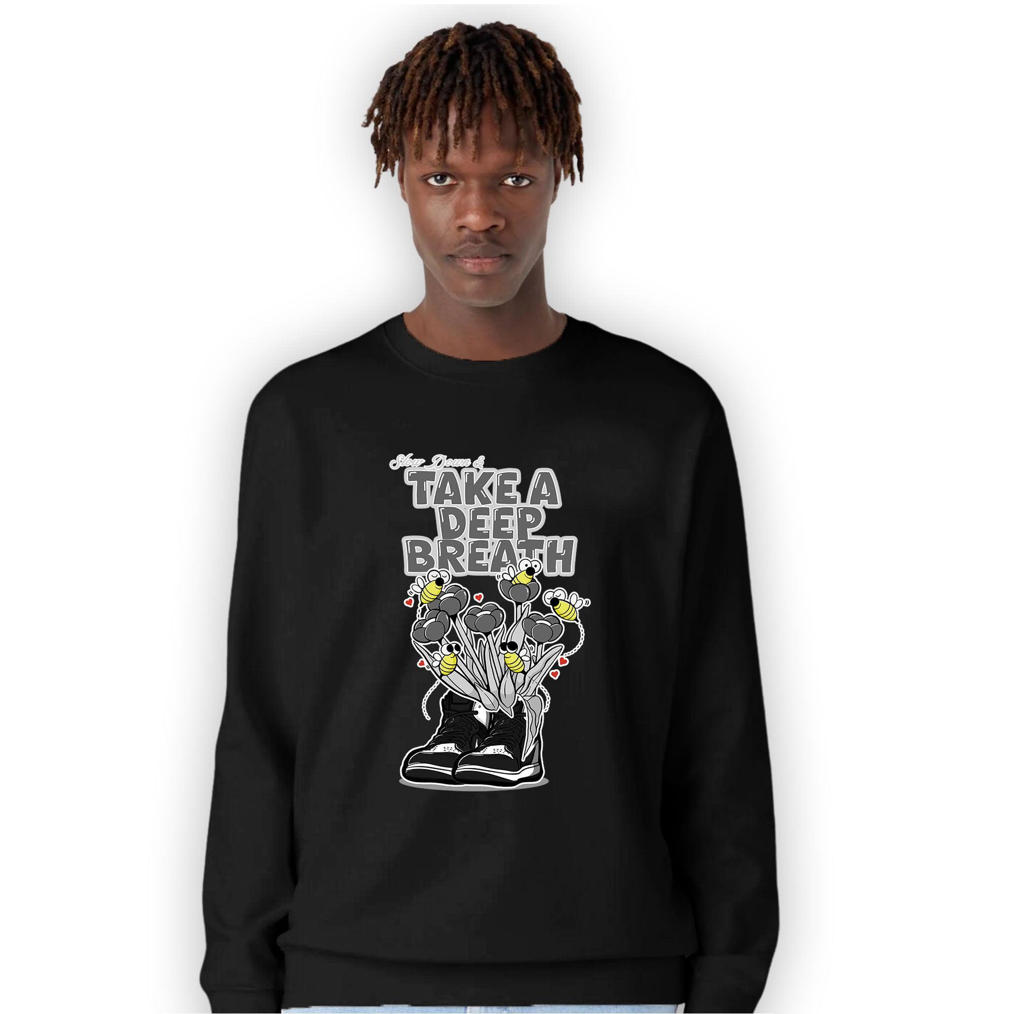 Retro High OG Black White 1s Sweatshirt Match Bee Sneaker - NastyJamz
