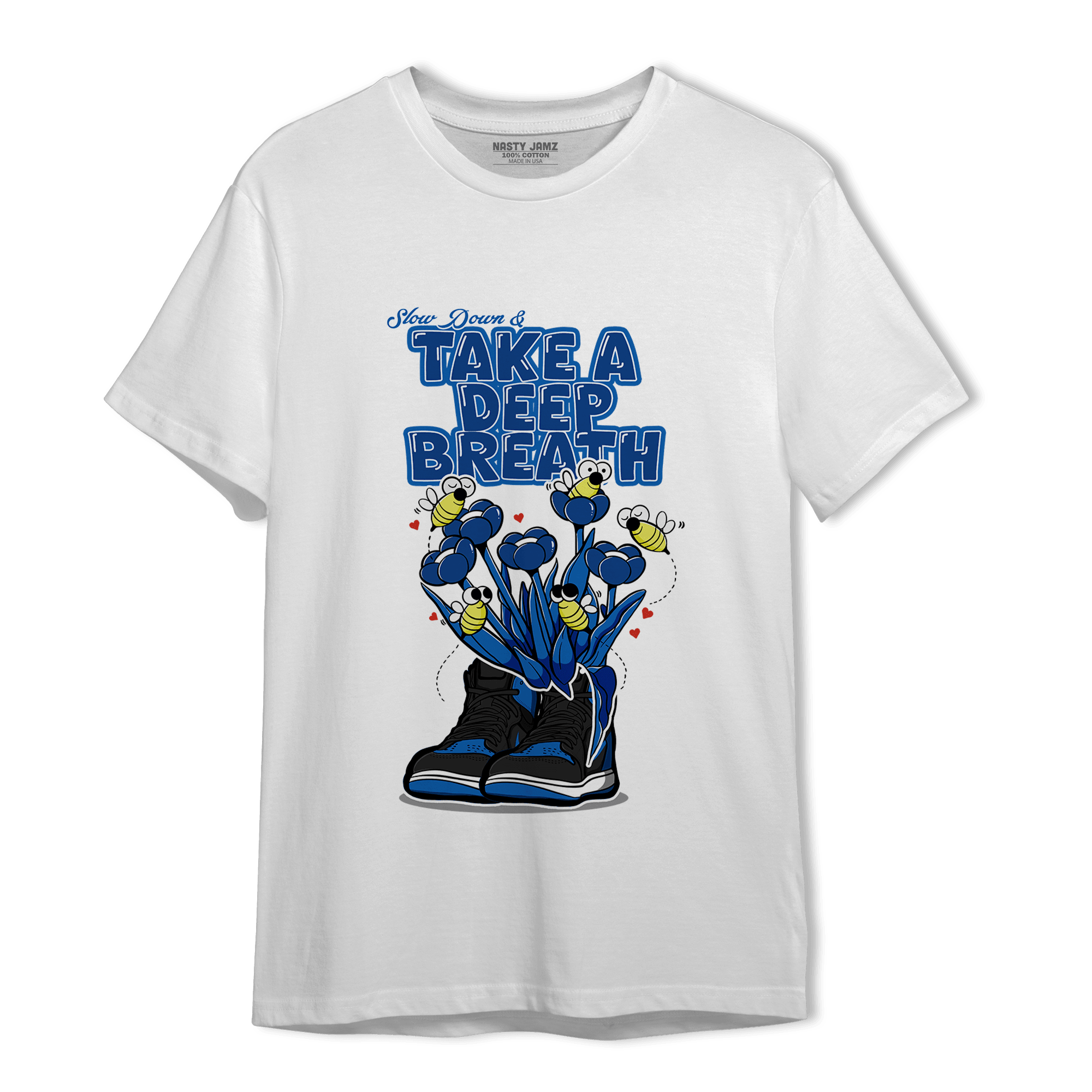 Royal Reimagined 1s T Shirt Match Bee Sneaker - NastyJamz