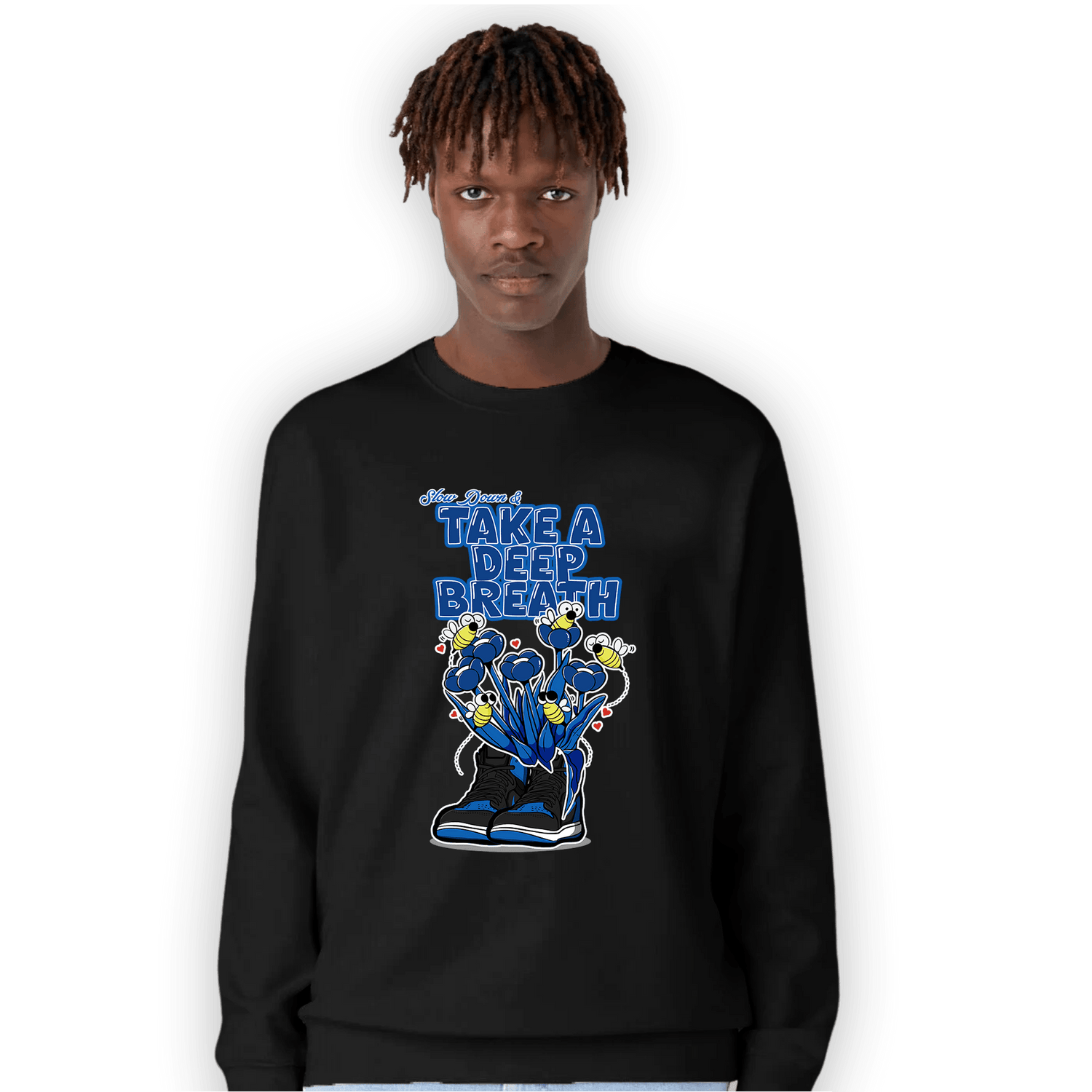 Royal Reimagined 1s Sweatshirt Match Bee Sneaker - NastyJamz
