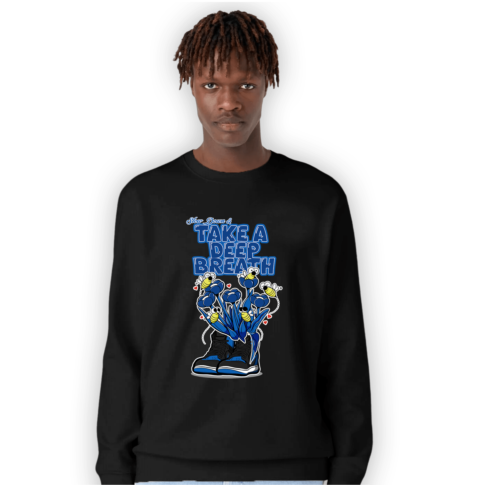 Royal Reimagined 1s Sweatshirt Match Bee Sneaker - NastyJamz