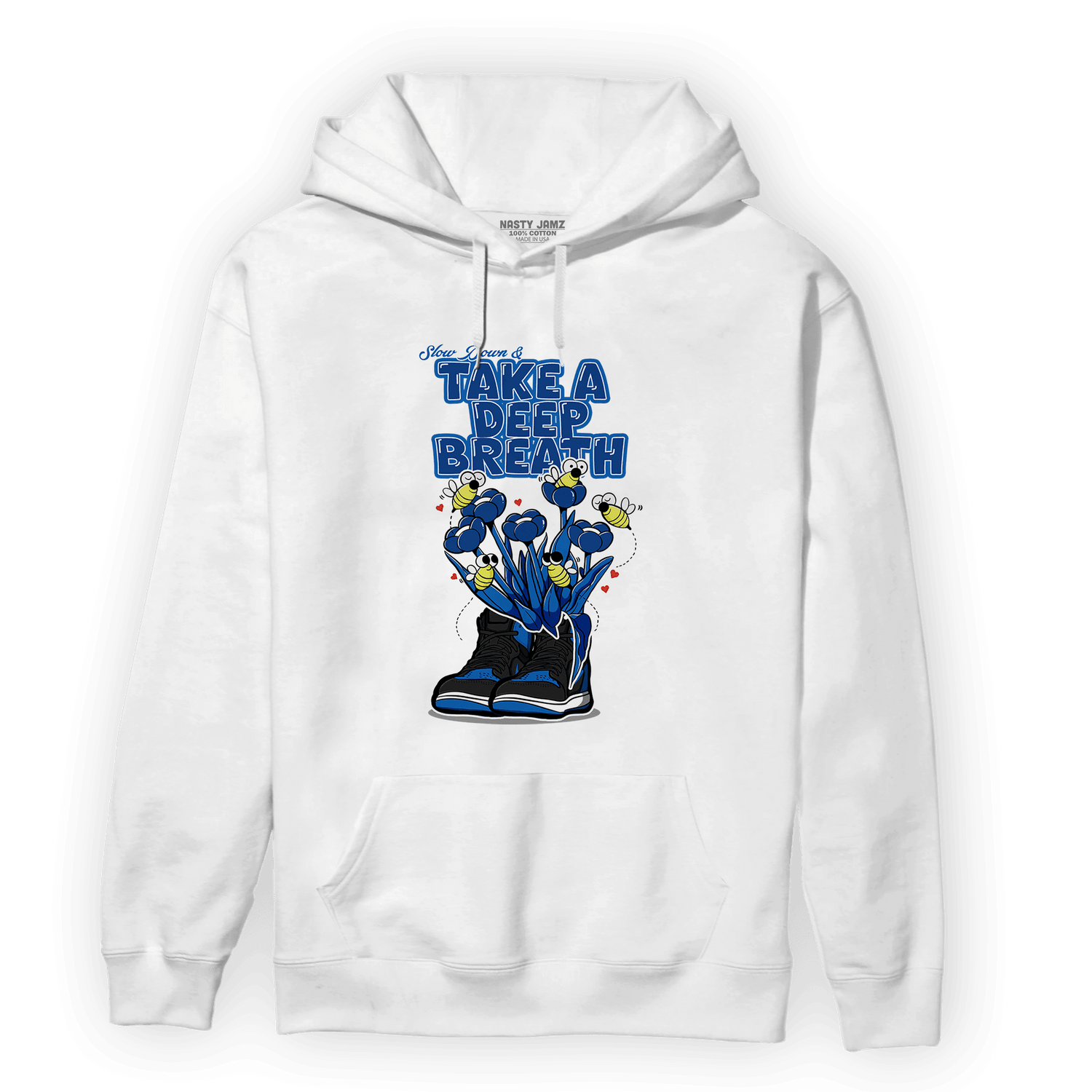 Royal Reimagined 1s Hoodie Match Bee Sneaker - NastyJamz