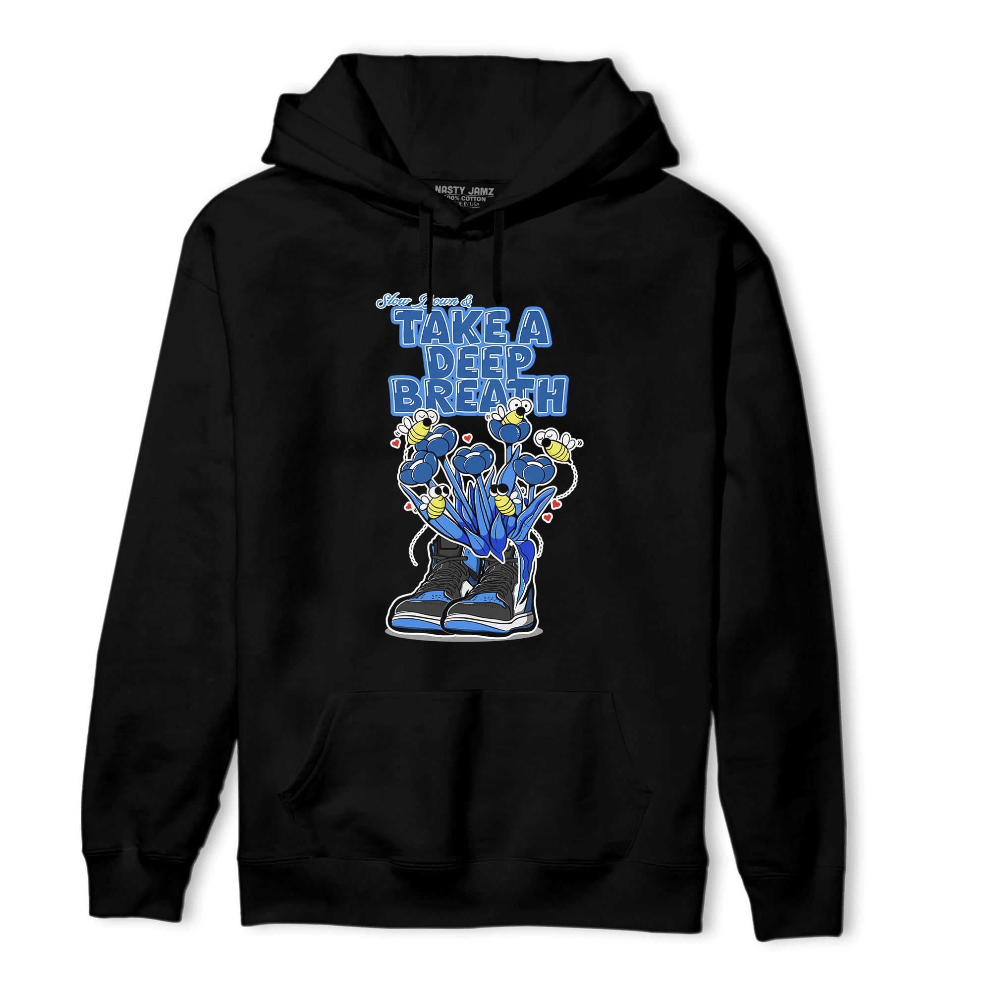 University Blue Toe 1s Hoodie Match Bee Sneaker - NastyJamz
