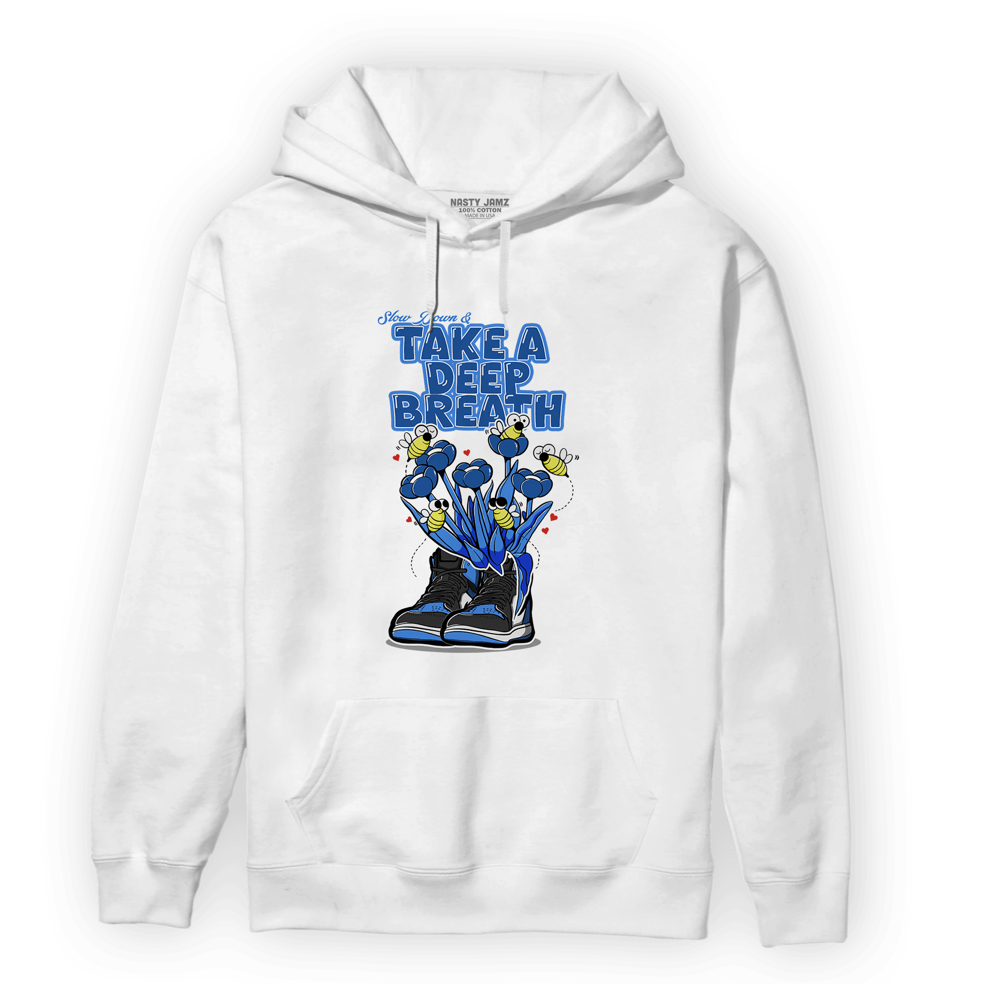 University Blue Toe 1s Hoodie Match Bee Sneaker - NastyJamz