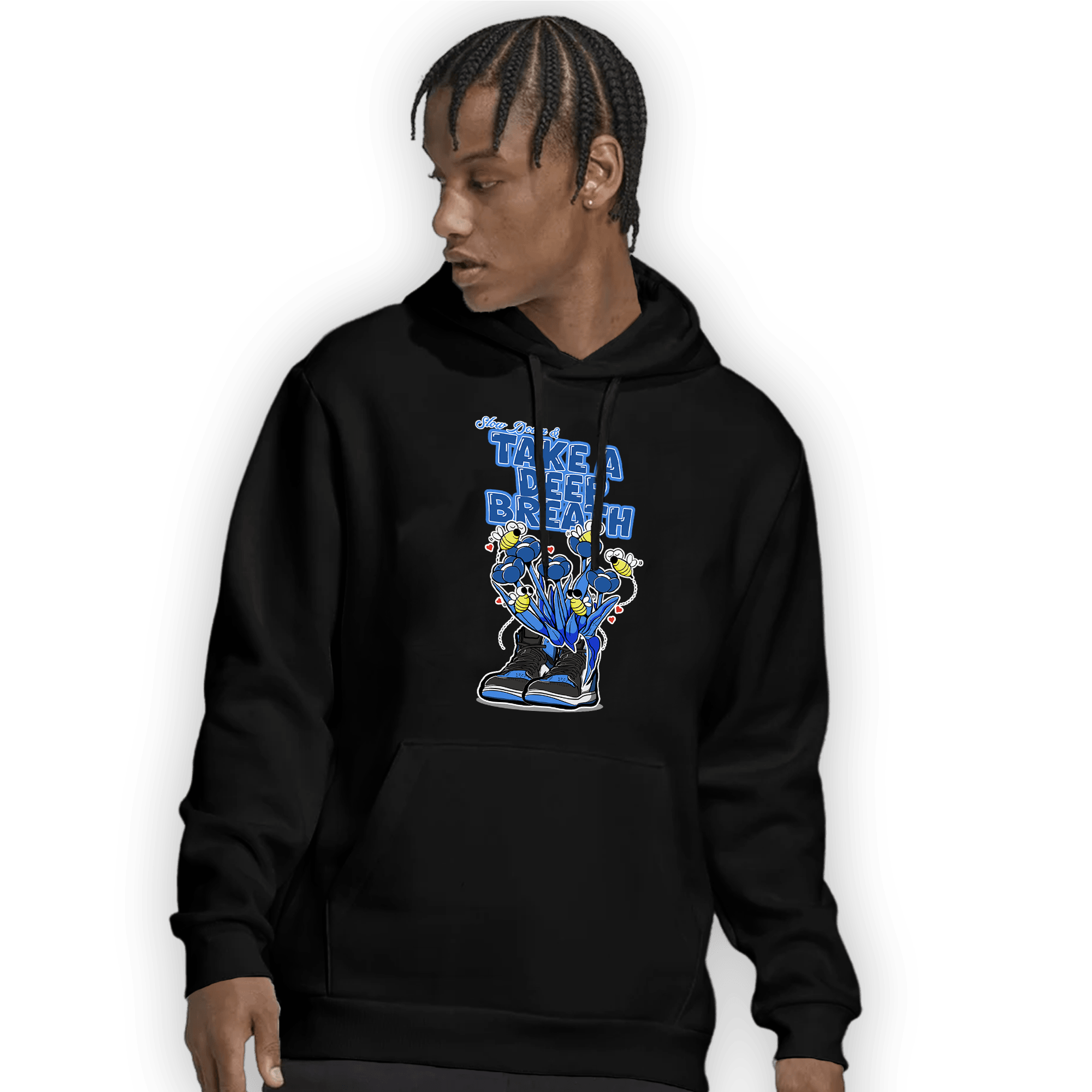 University Blue Toe 1s Hoodie Match Bee Sneaker - NastyJamz