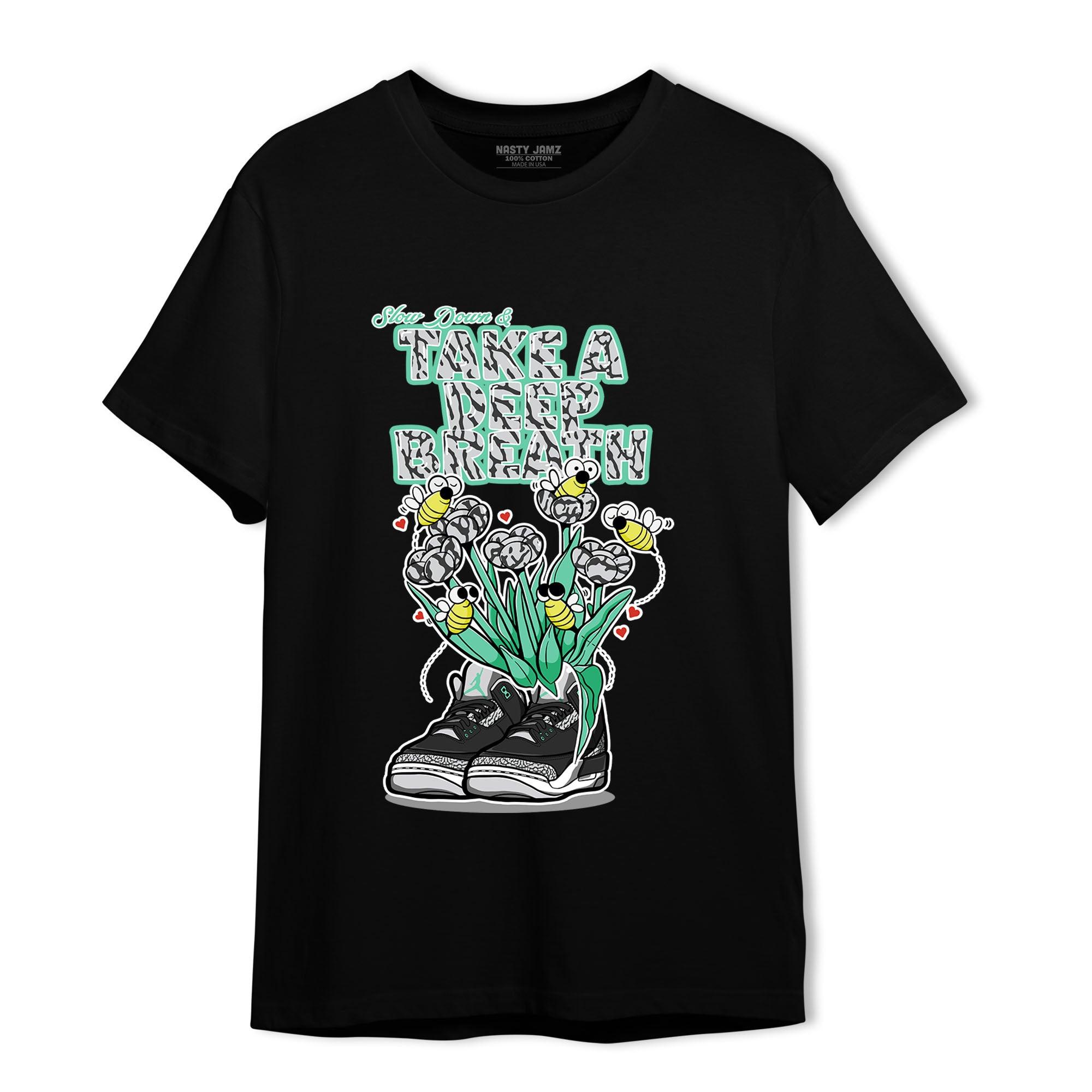 Green Glow 3s T Shirt Match Bee Sneaker - NastyJamz