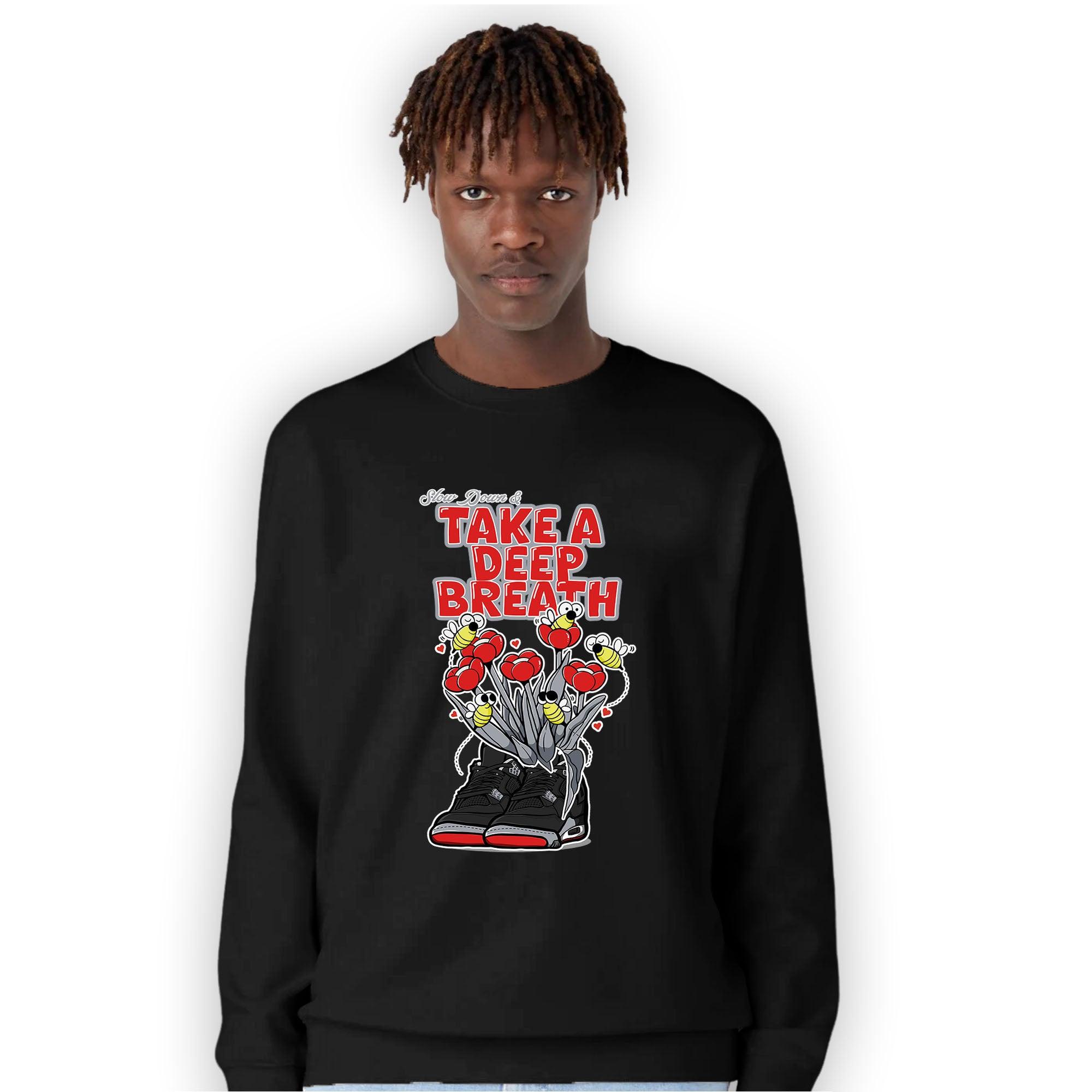 Bred Reimagined 4s Sweatshirt Match Bee Sneaker - NastyJamz