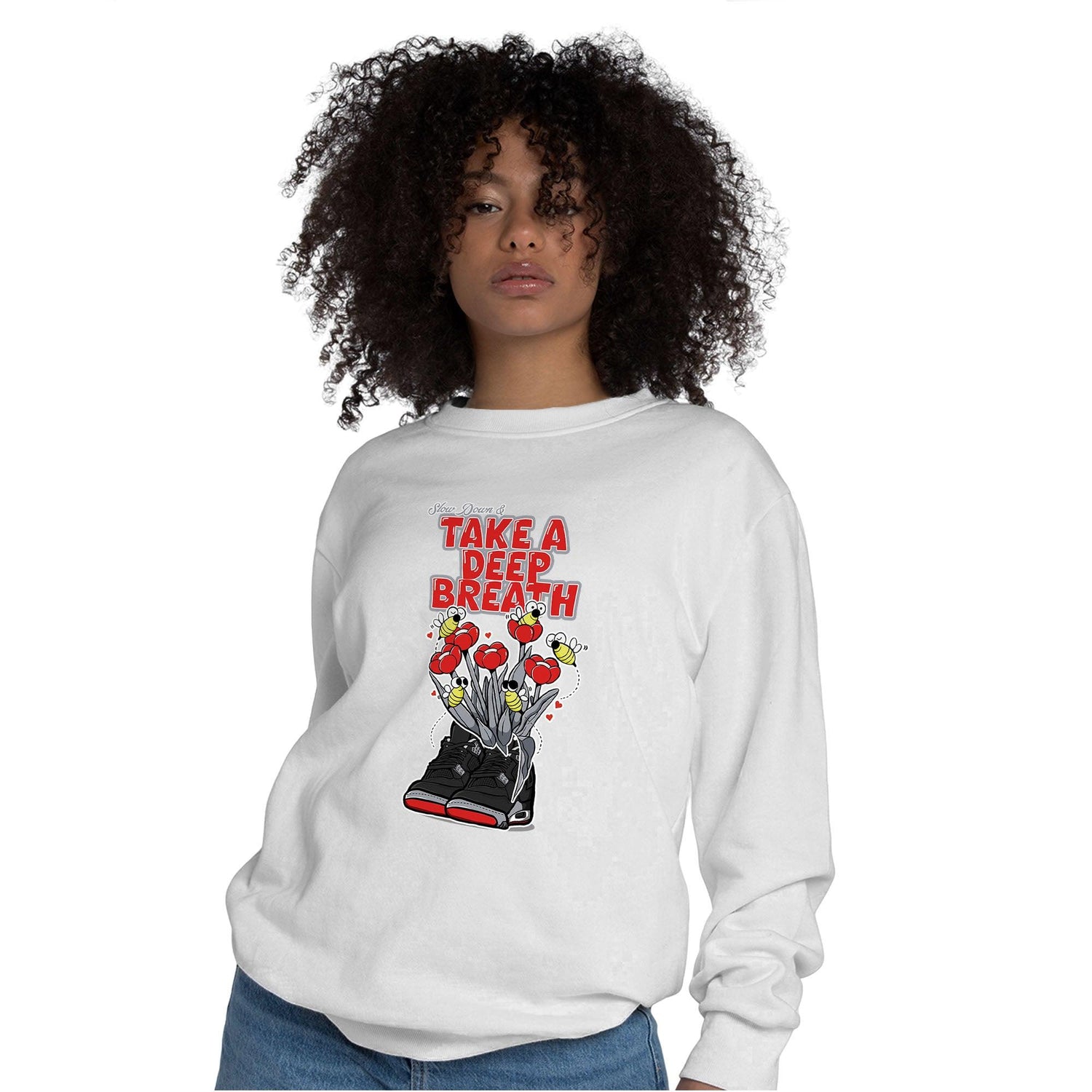 Bred Reimagined 4s Sweatshirt Match Bee Sneaker - NastyJamz