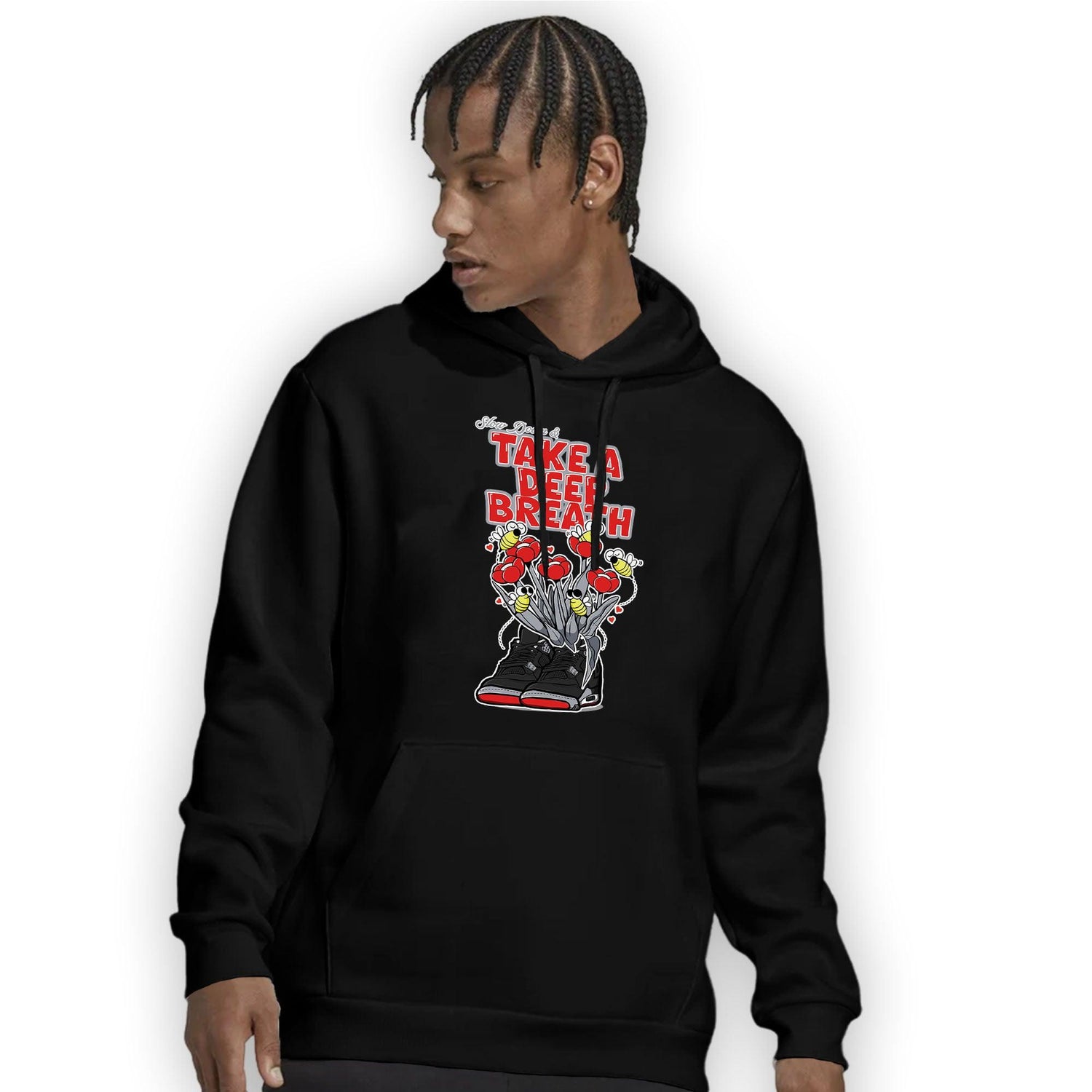 Bred Reimagined 4s Hoodie Match Bee Sneaker - NastyJamz