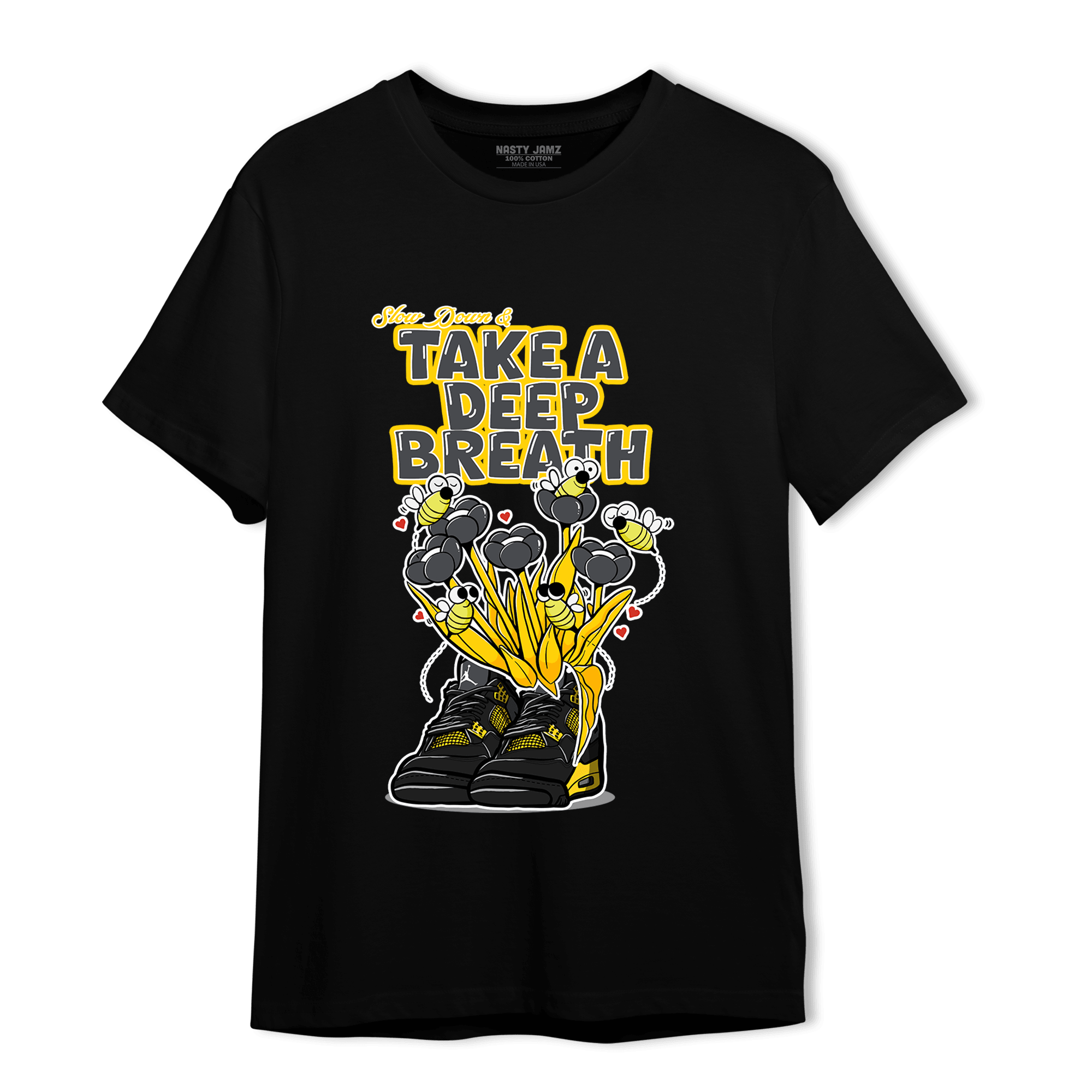 Thunder 4s T Shirt Match Bee Sneaker - NastyJamz