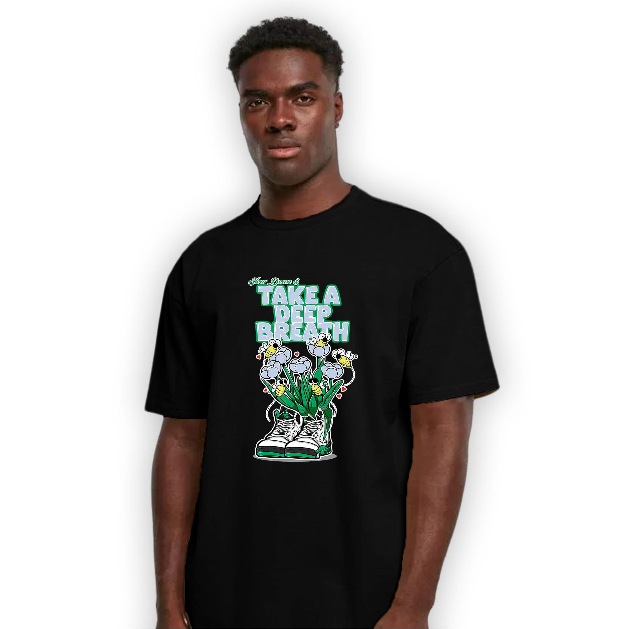 Lucky Green 5s T Shirt Match Bee Sneaker - NastyJamz
