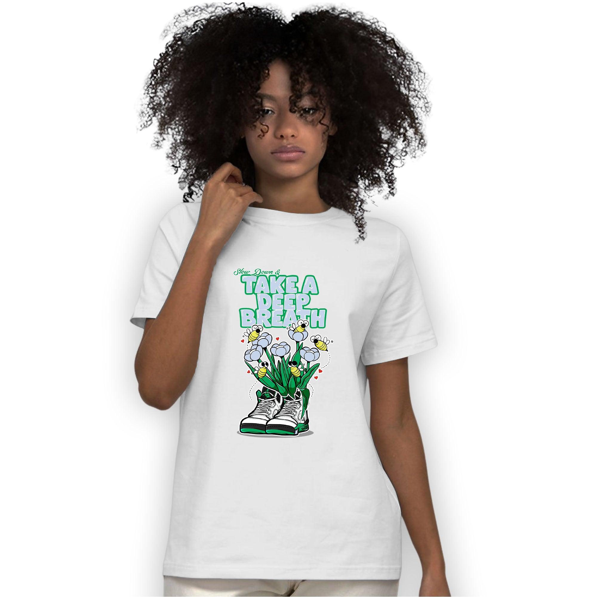 Lucky Green 5s T Shirt Match Bee Sneaker - NastyJamz