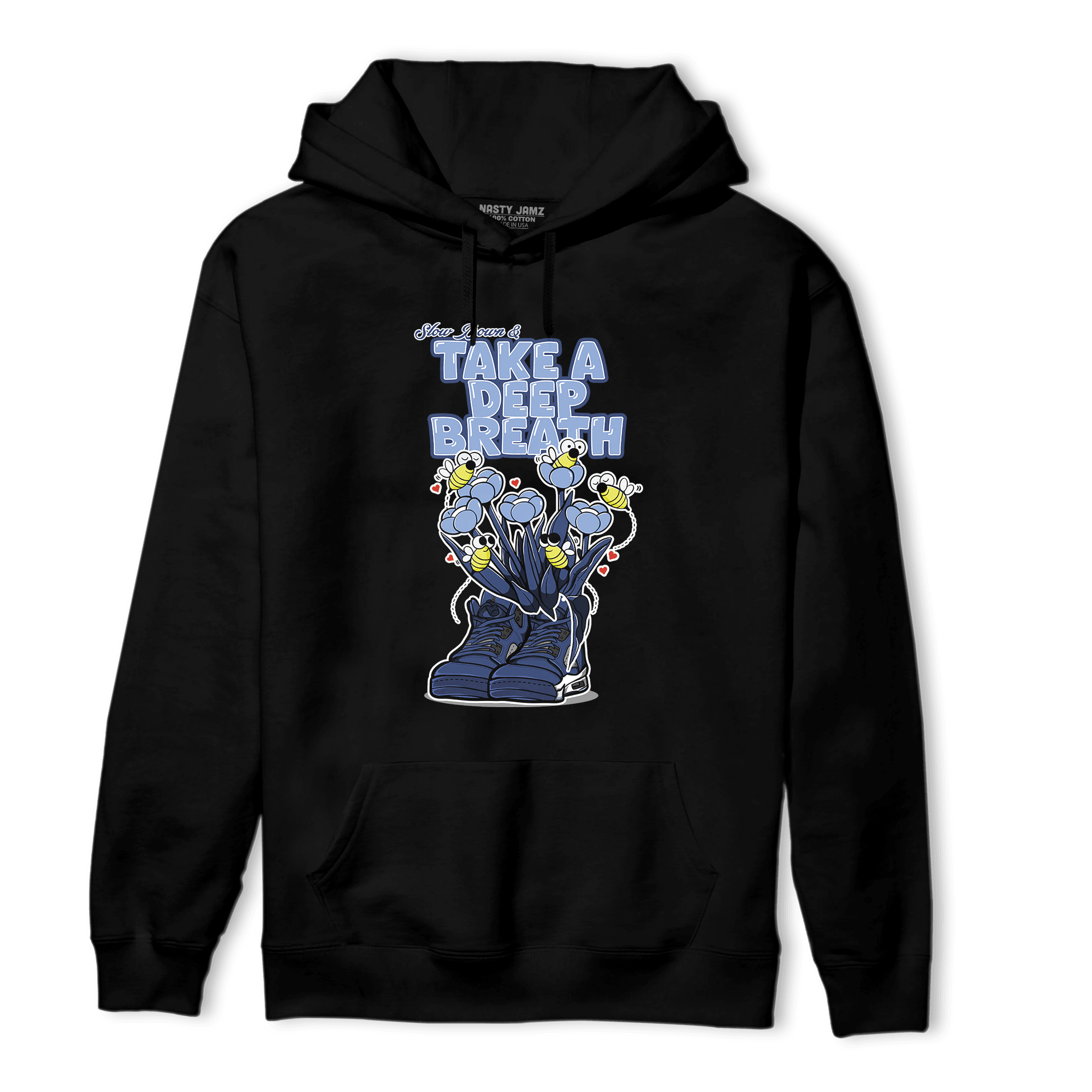 Midnight Navy 5s Hoodie Match Bee Sneaker - NastyJamz