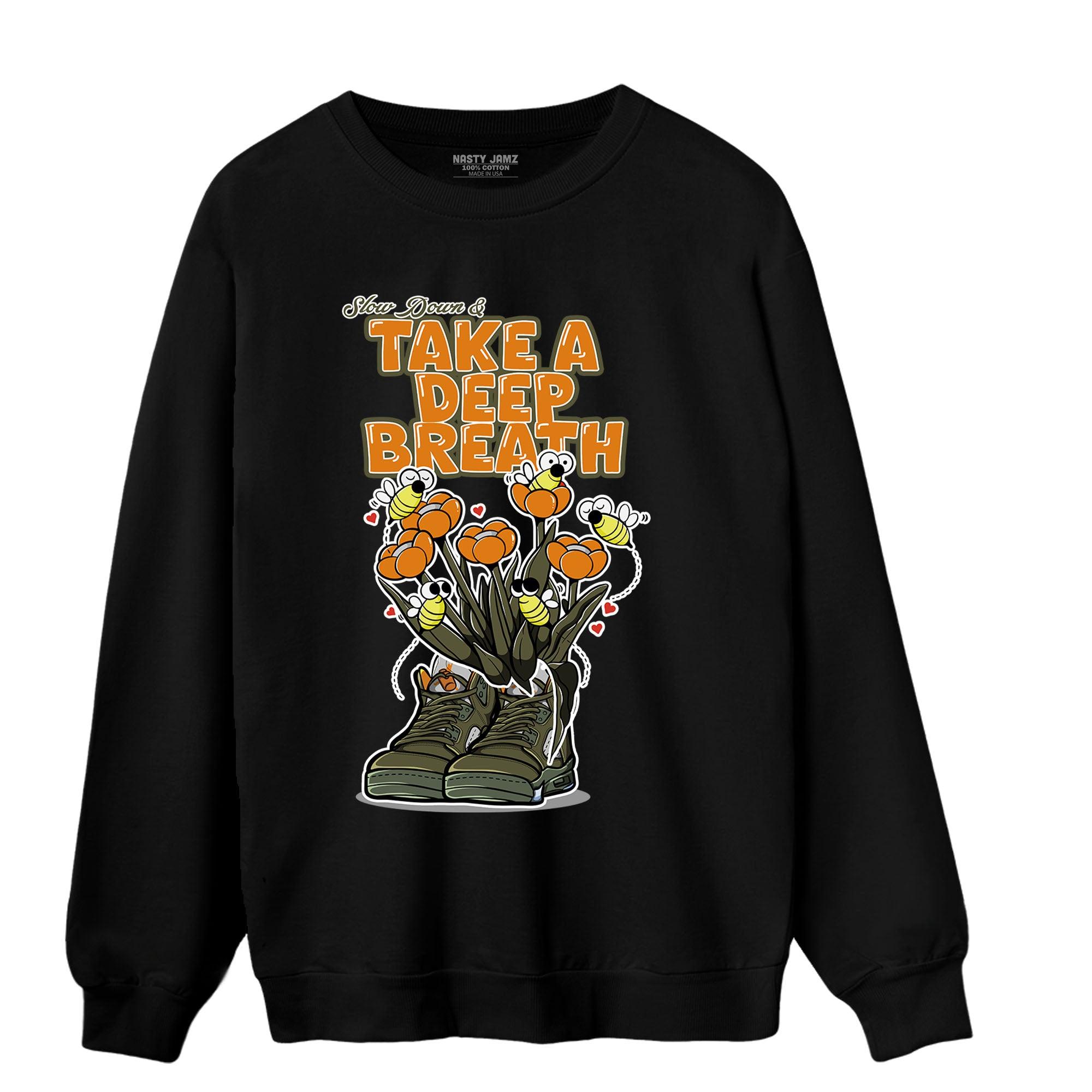 Olive 5s Sweatshirt Match Bee Sneaker - NastyJamz