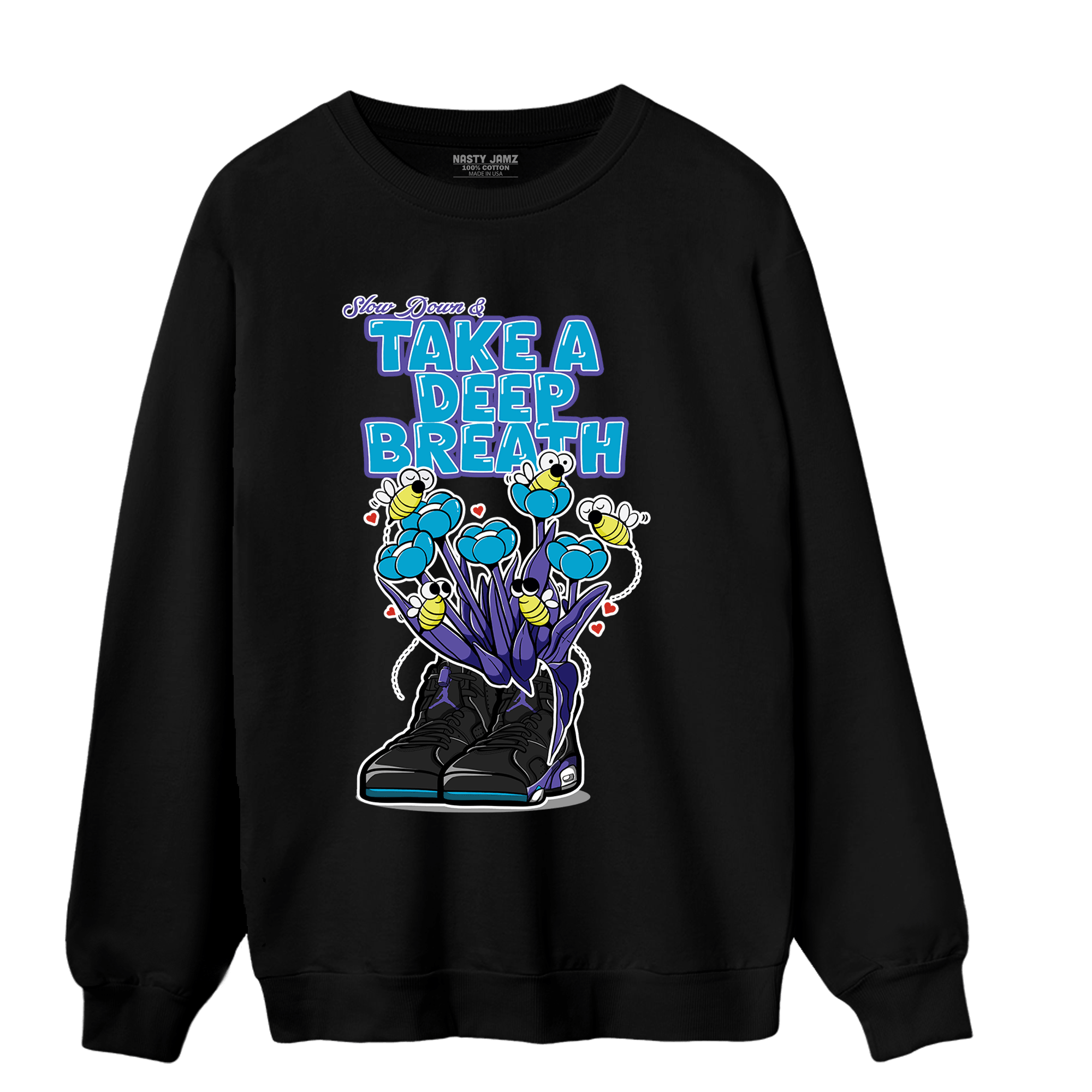 Aqua 6s Sweatshirt Match Bee Sneaker - NastyJamz