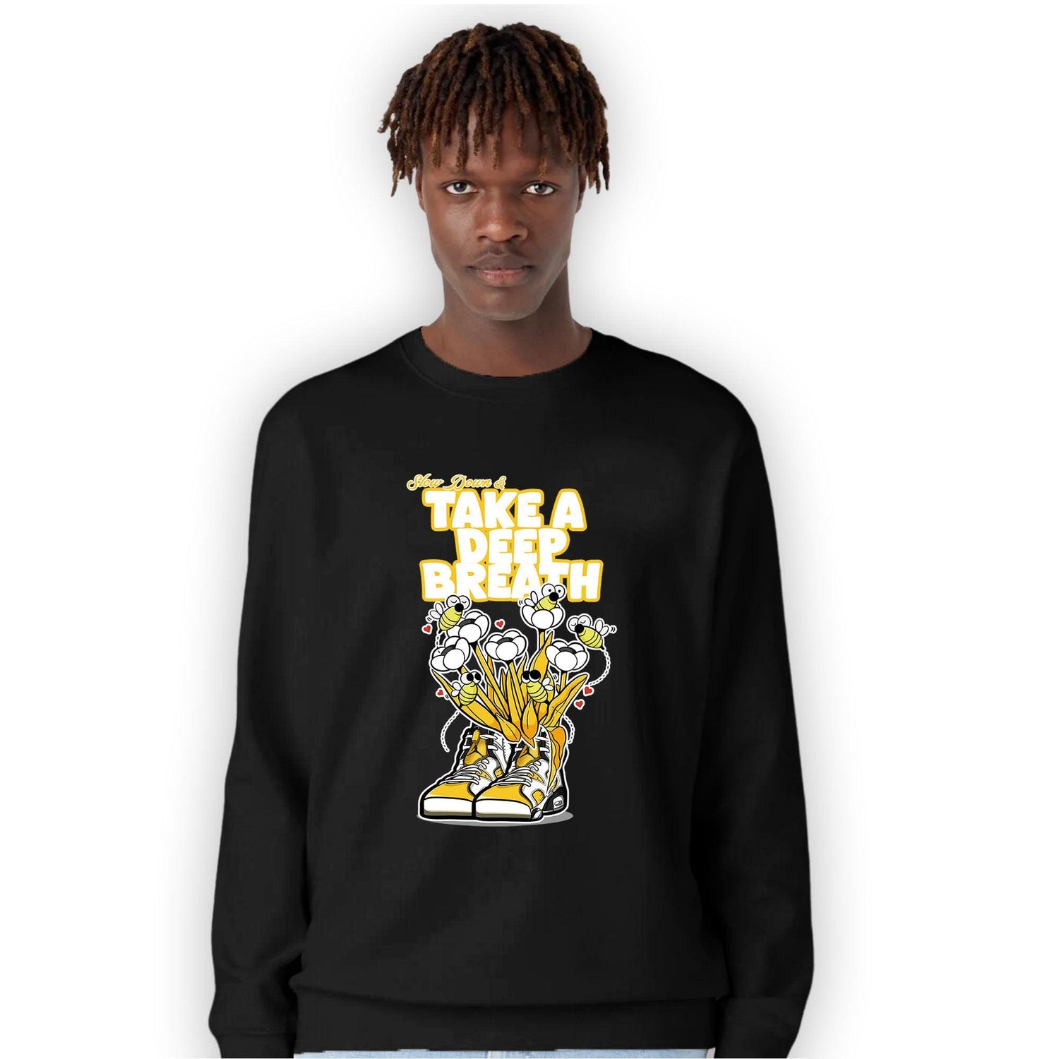 Yellow Ochre 6s Sweatshirt Match Bee Sneaker - NastyJamz