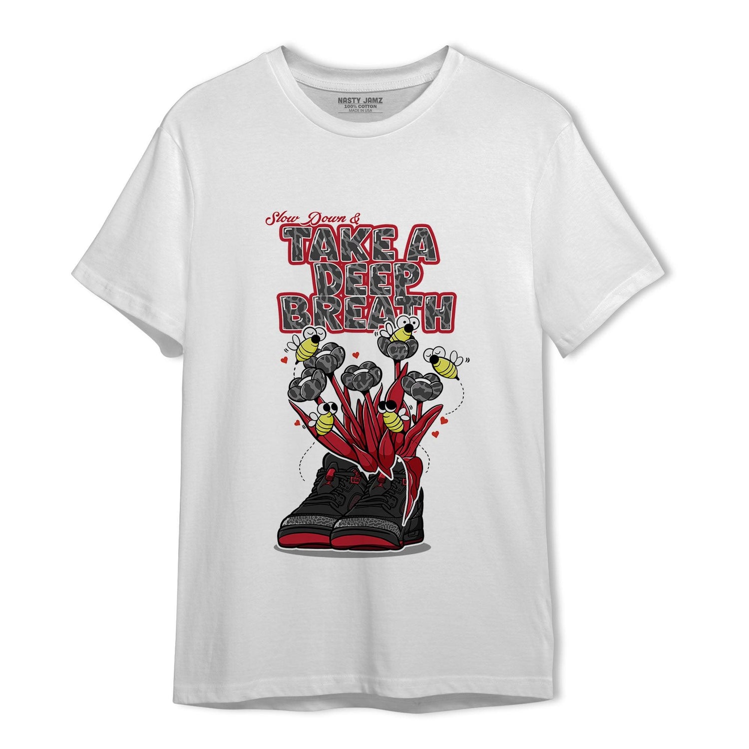 Spizike Low Bred T Shirt Match Bee Sneaker - NastyJamz