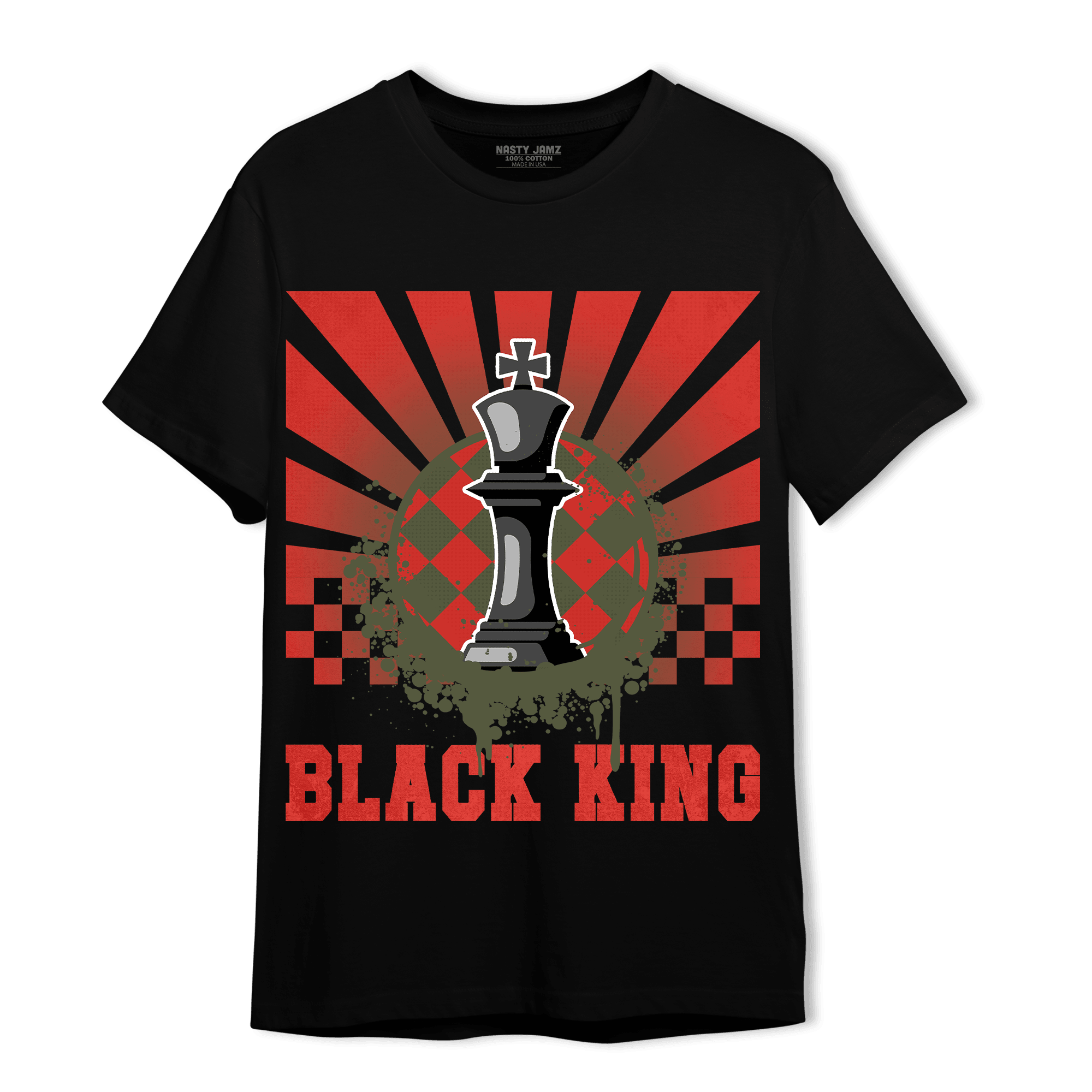 Dunk Low Mystic Red T Shirt Match Black King Collection - NastyJamz