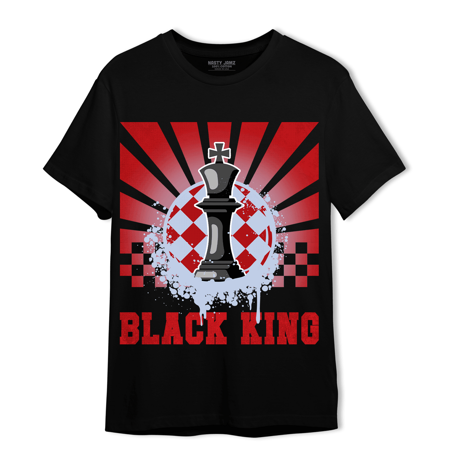 Cherry 11s T Shirt Match Black King Collection - NastyJamz