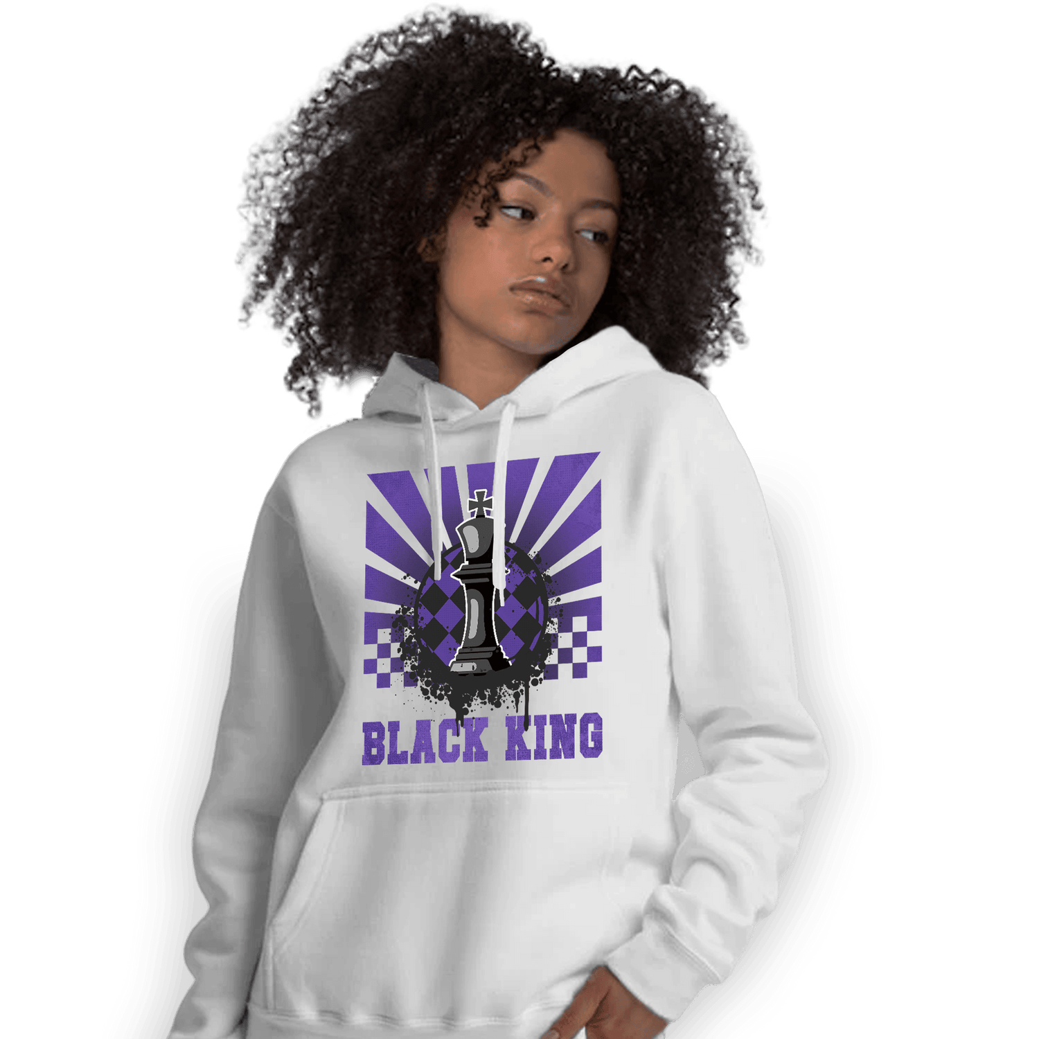 Field Purple 12s Hoodie Match Black King Collection - NastyJamz
