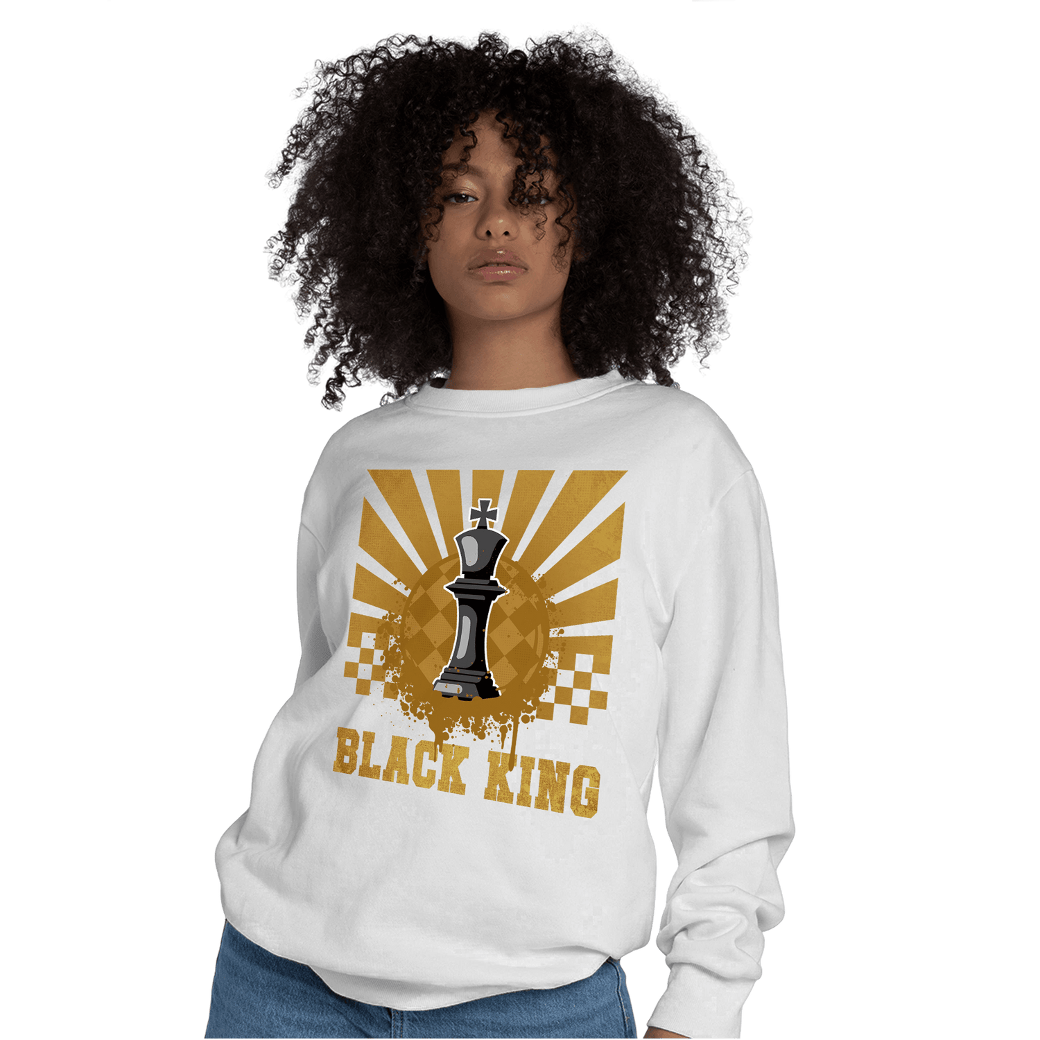 Wheat 13s Sweatshirt Match Black King Collection - NastyJamz