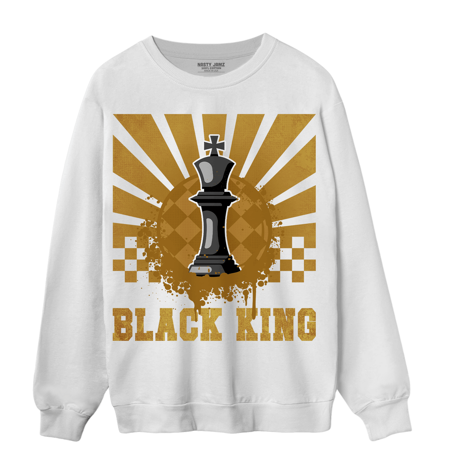 Wheat 13s Sweatshirt Match Black King Collection - NastyJamz