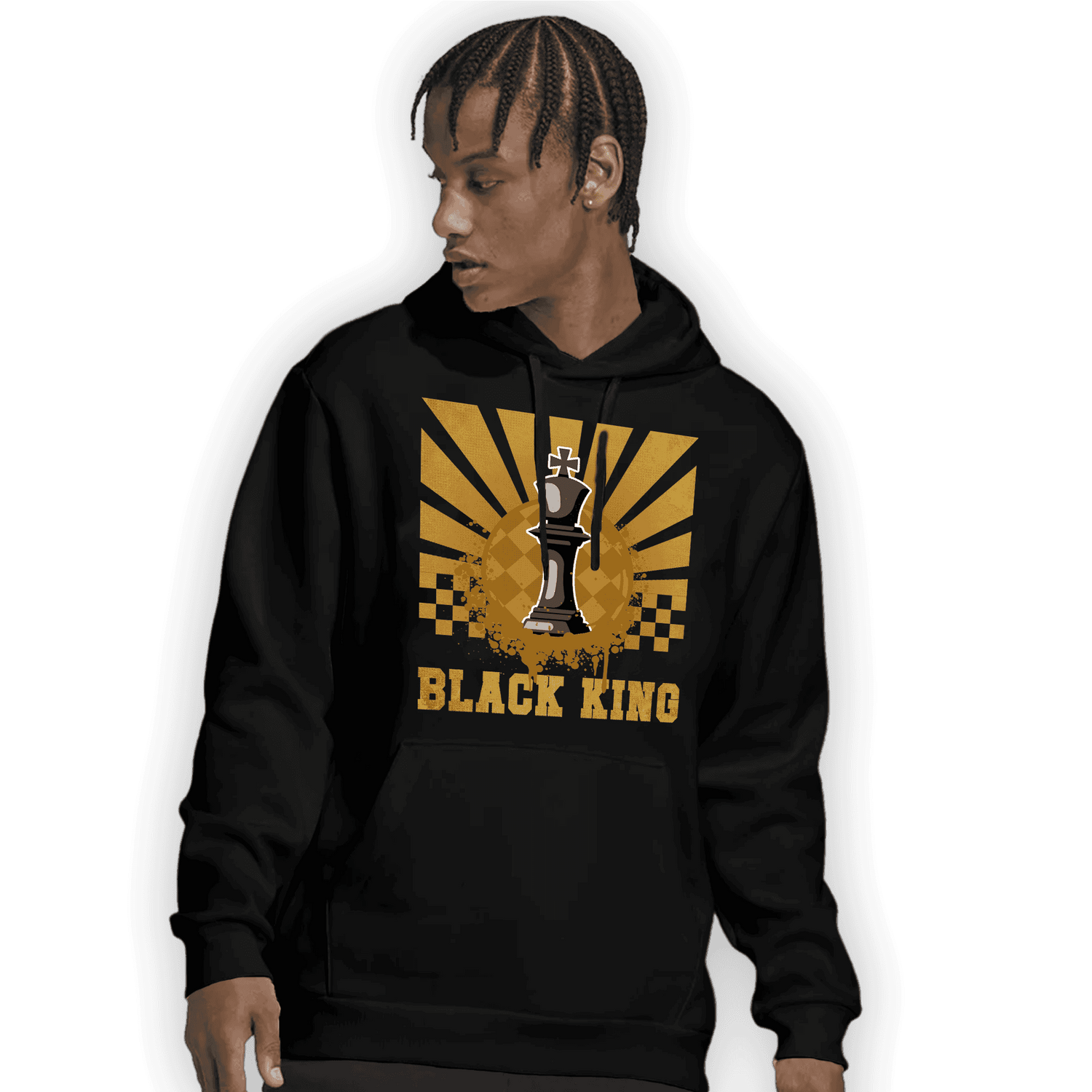 Wheat 13s Hoodie Match Black King Collection - NastyJamz