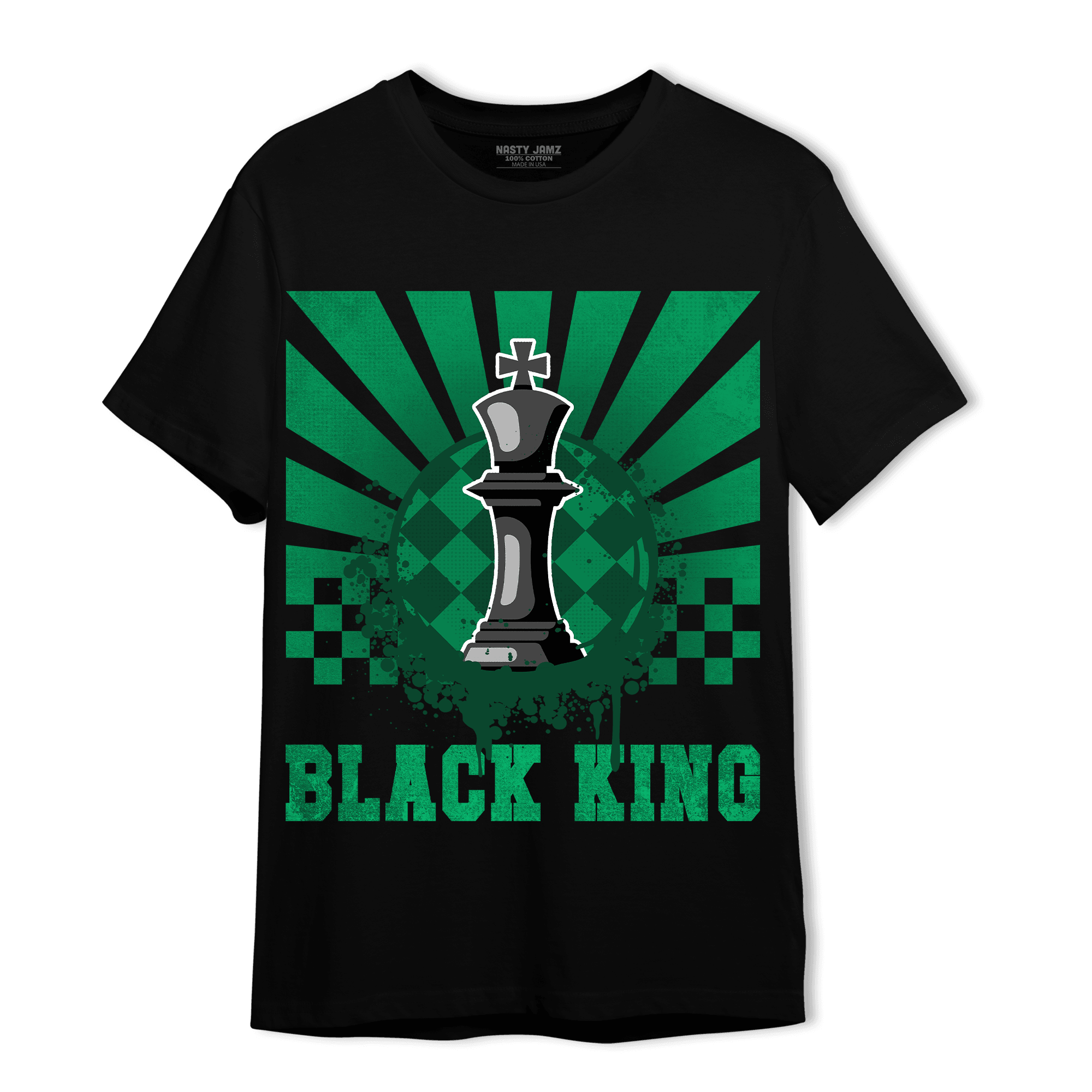 Celtic Lucky Green 1s T Shirt Match Black King Collection - NastyJamz