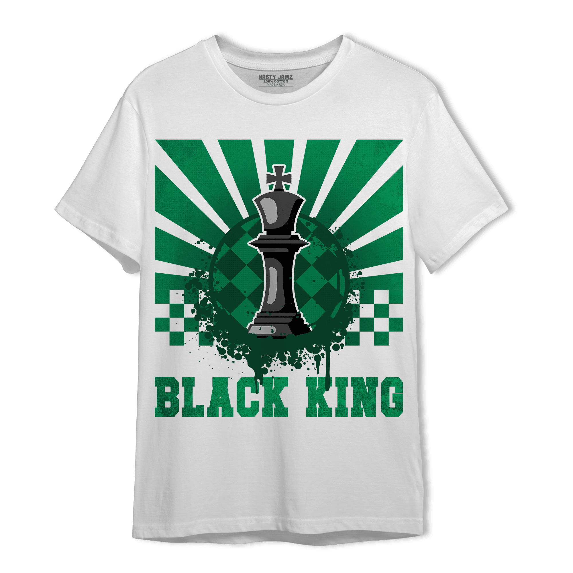 Celtic Lucky Green 1s T Shirt Match Black King Collection - NastyJamz