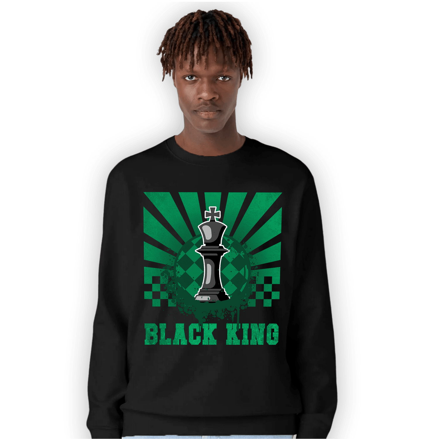 Celtic Lucky Green 1s Sweatshirt Match Black King Collection - NastyJamz