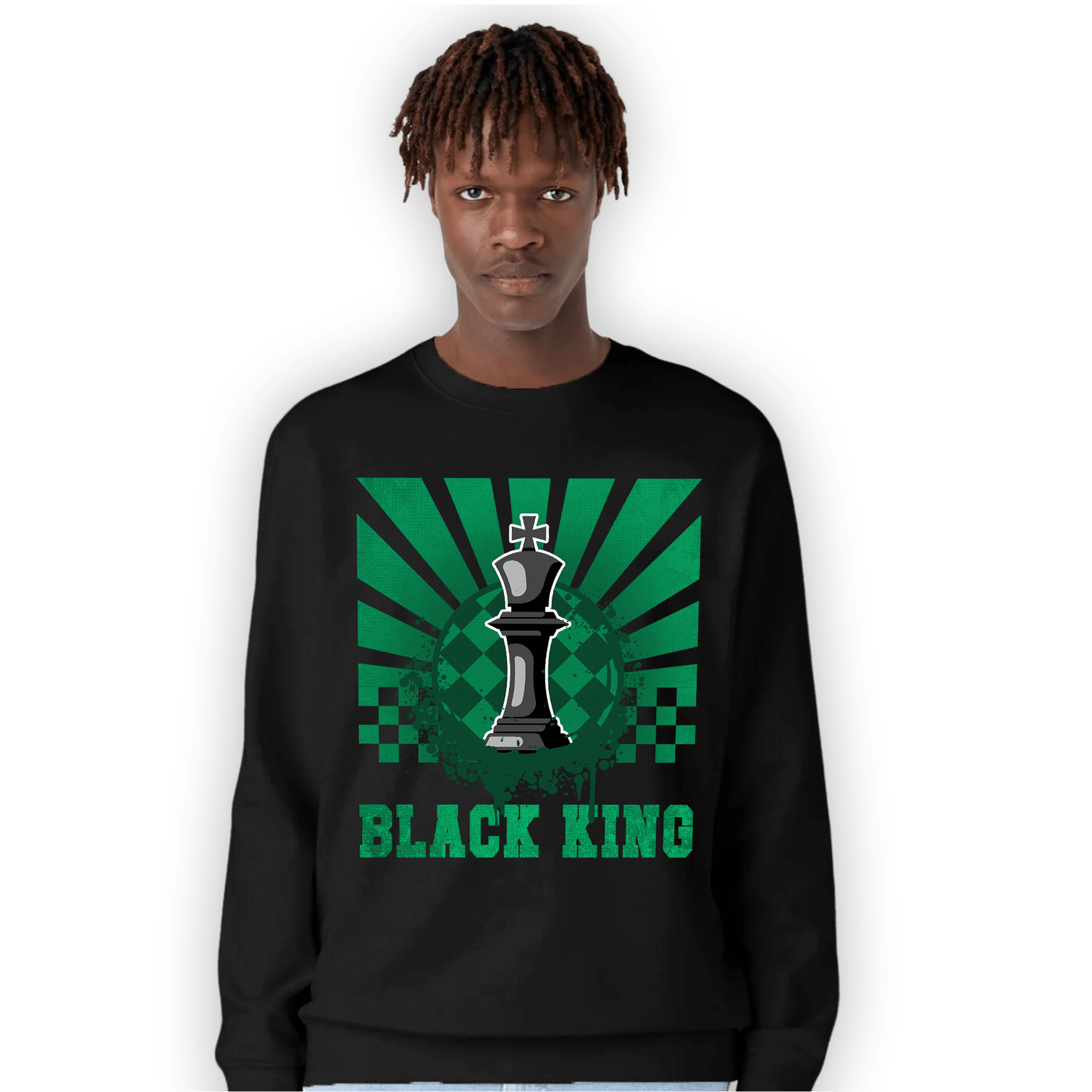 Celtic Lucky Green 1s Sweatshirt Match Black King Collection - NastyJamz