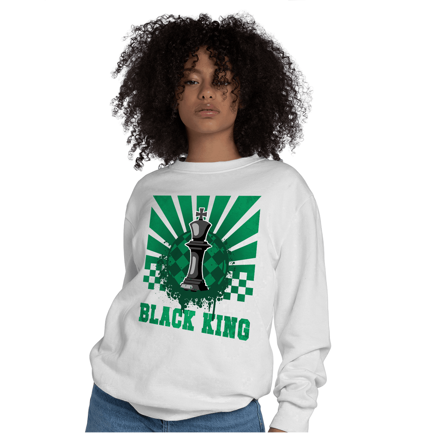 Celtic Lucky Green 1s Sweatshirt Match Black King Collection - NastyJamz