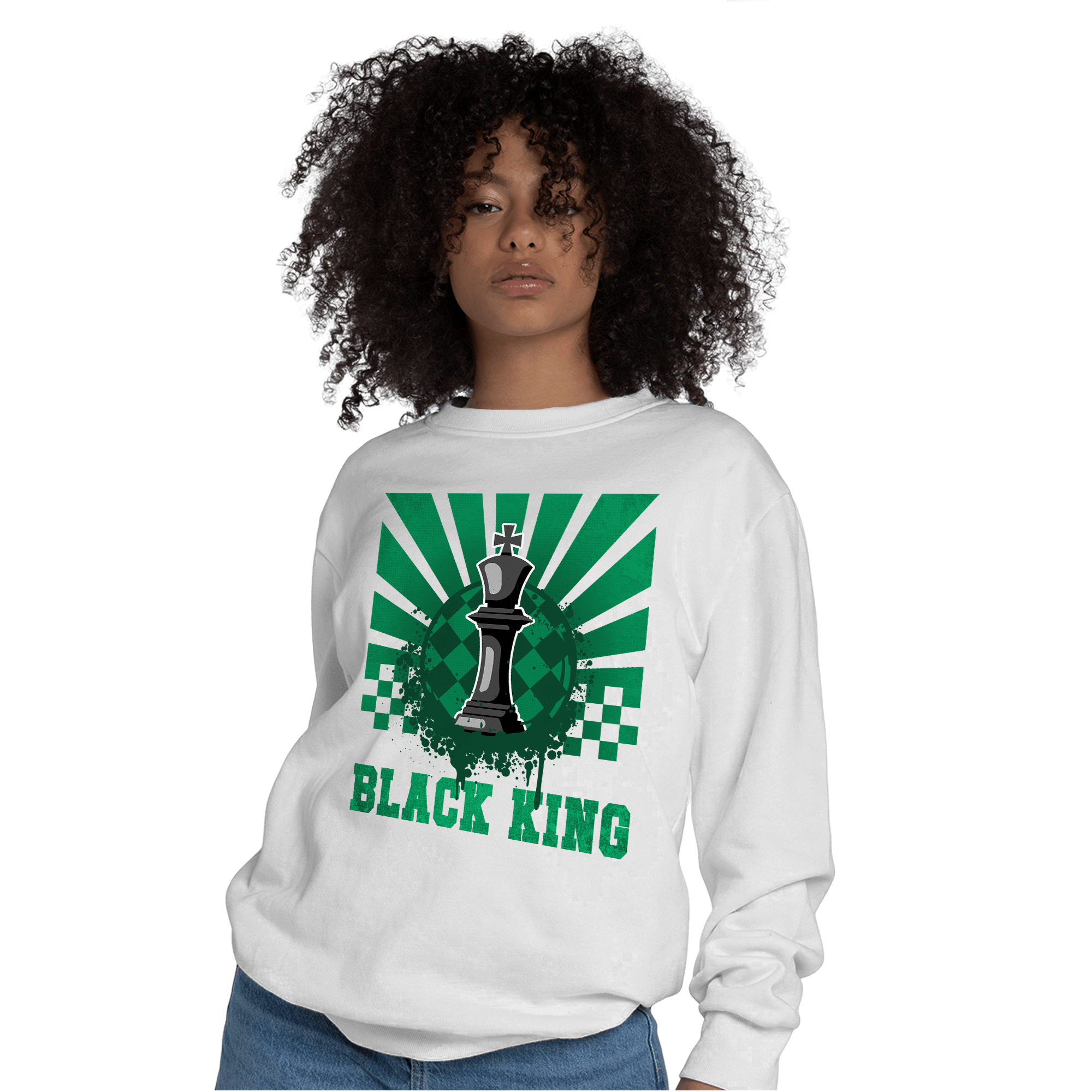 Celtic Lucky Green 1s Sweatshirt Match Black King Collection - NastyJamz