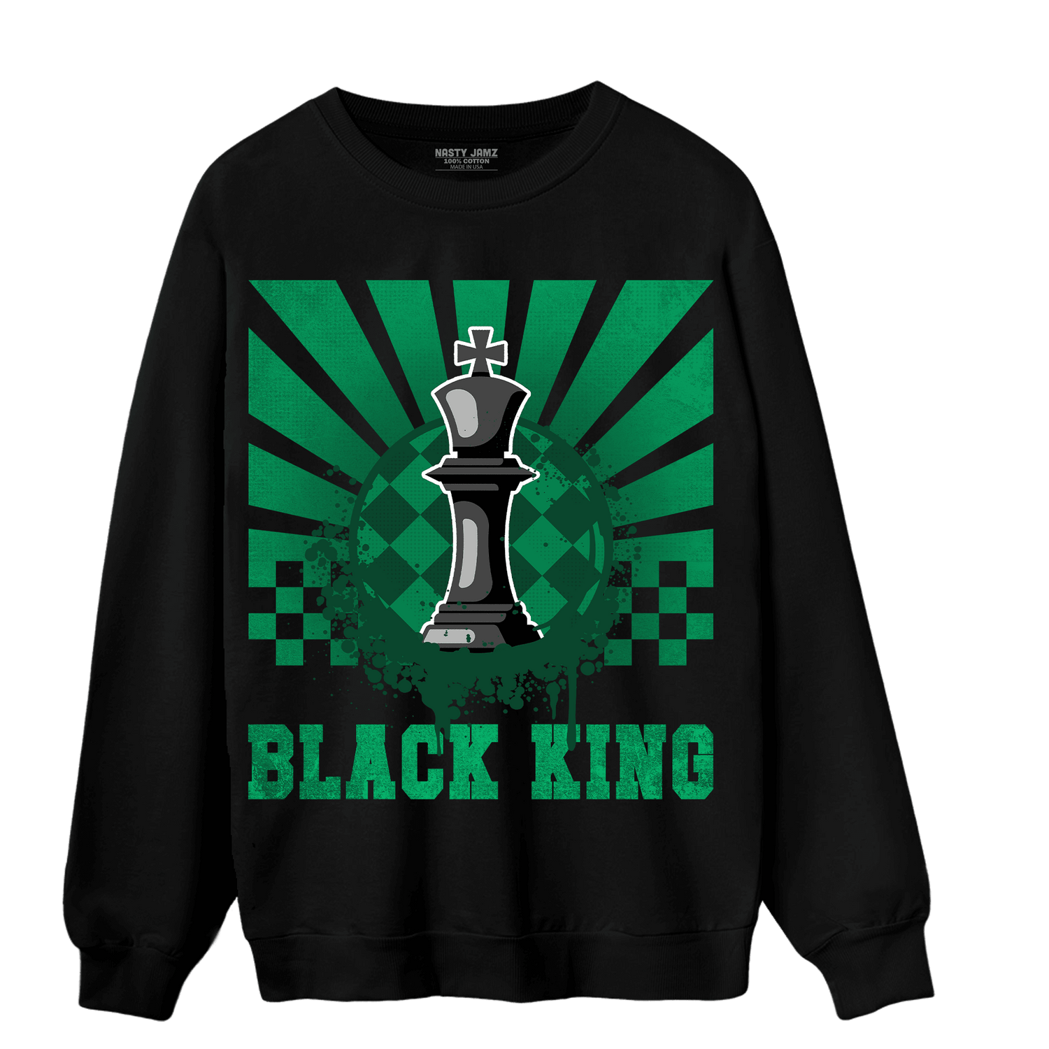 Celtic Lucky Green 1s Sweatshirt Match Black King Collection - NastyJamz