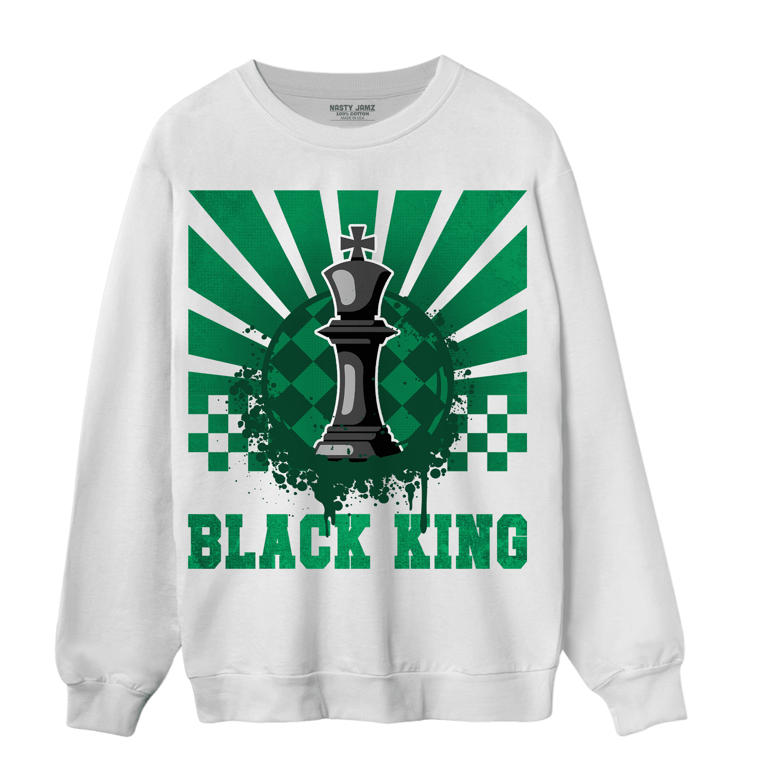 Celtic Lucky Green 1s Sweatshirt Match Black King Collection - NastyJamz