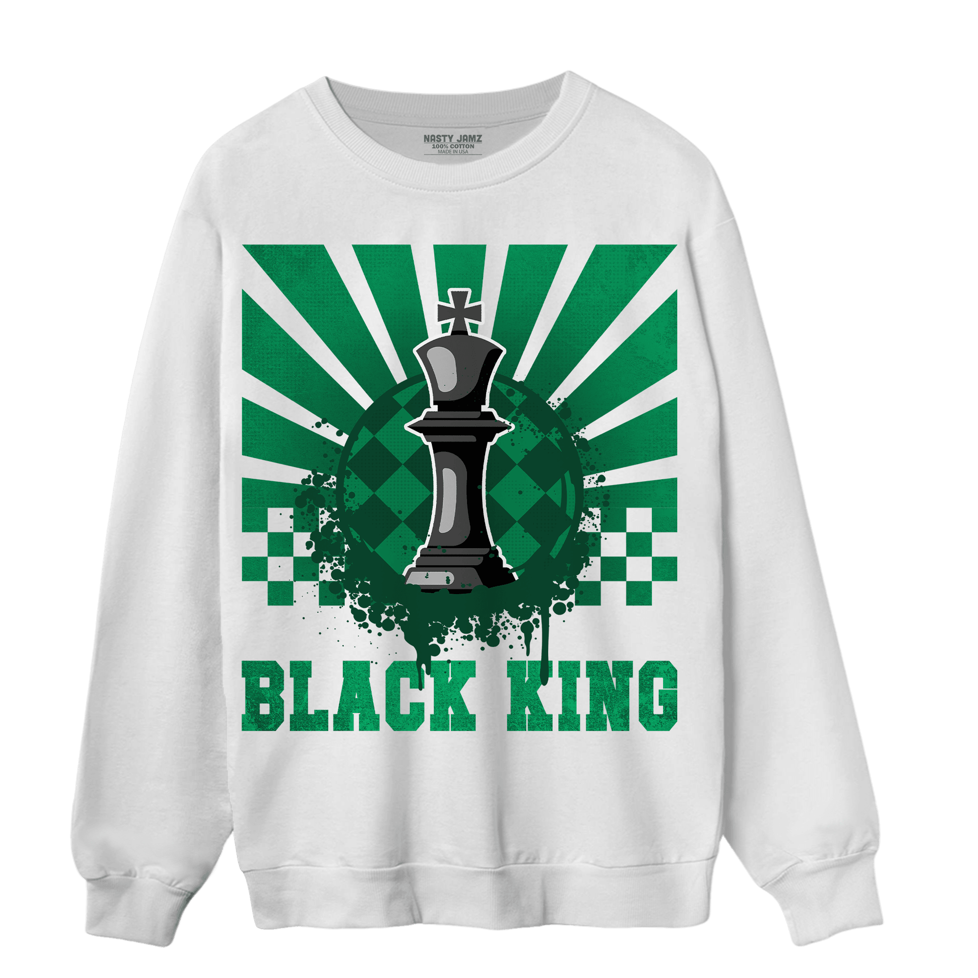 Celtic Lucky Green 1s Sweatshirt Match Black King Collection - NastyJamz