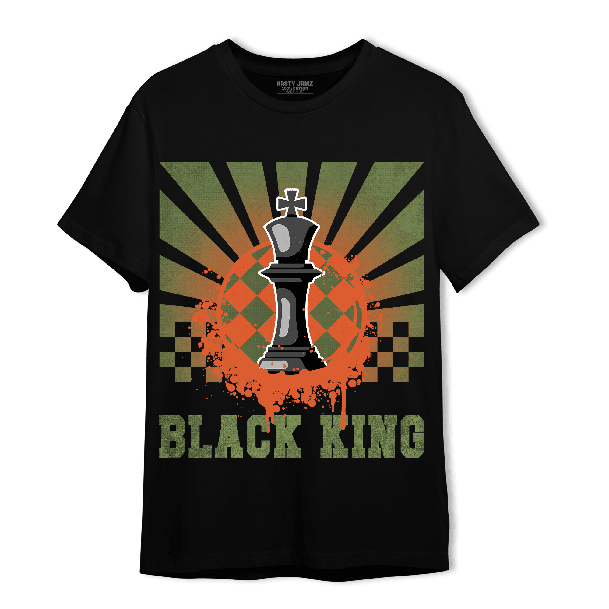 High OG Celadon 1s T Shirt Match Black King Collection - NastyJamz