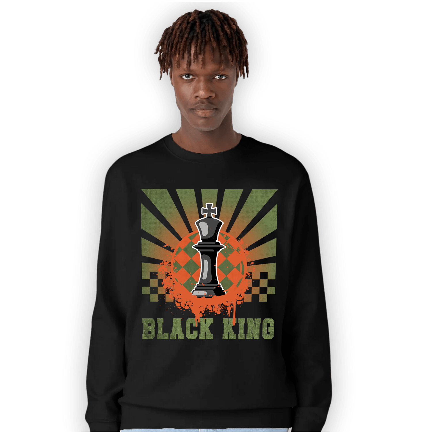 High OG Celadon 1s Sweatshirt Match Black King Collection - NastyJamz