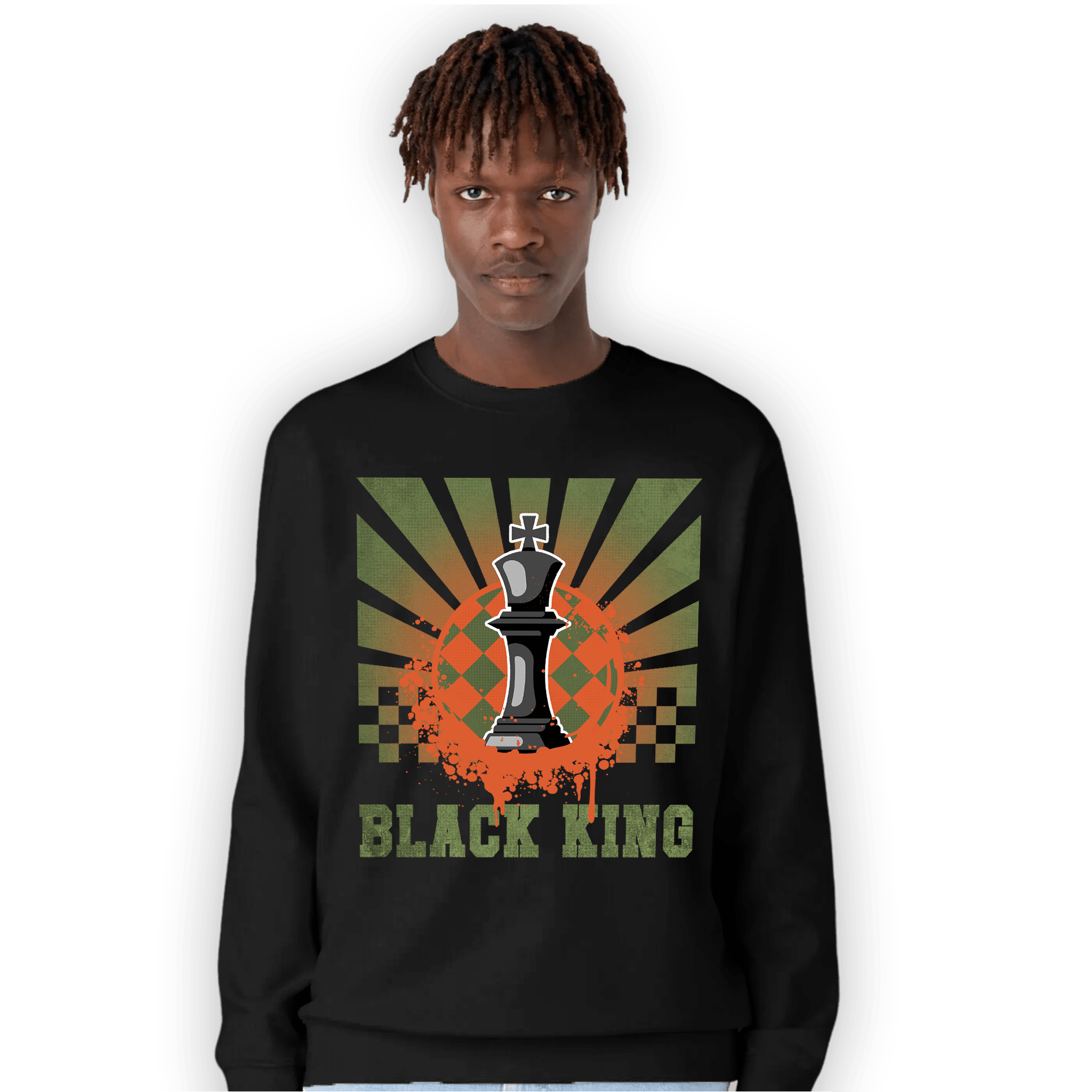 High OG Celadon 1s Sweatshirt Match Black King Collection - NastyJamz
