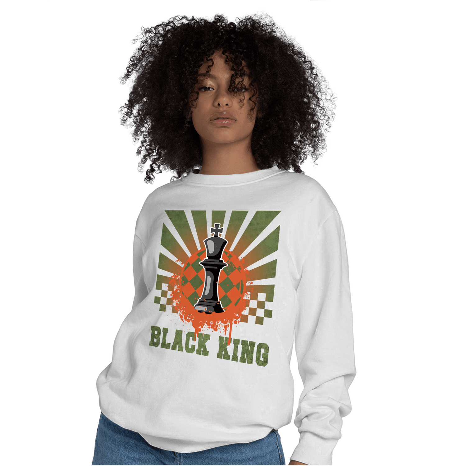 High OG Celadon 1s Sweatshirt Match Black King Collection - NastyJamz