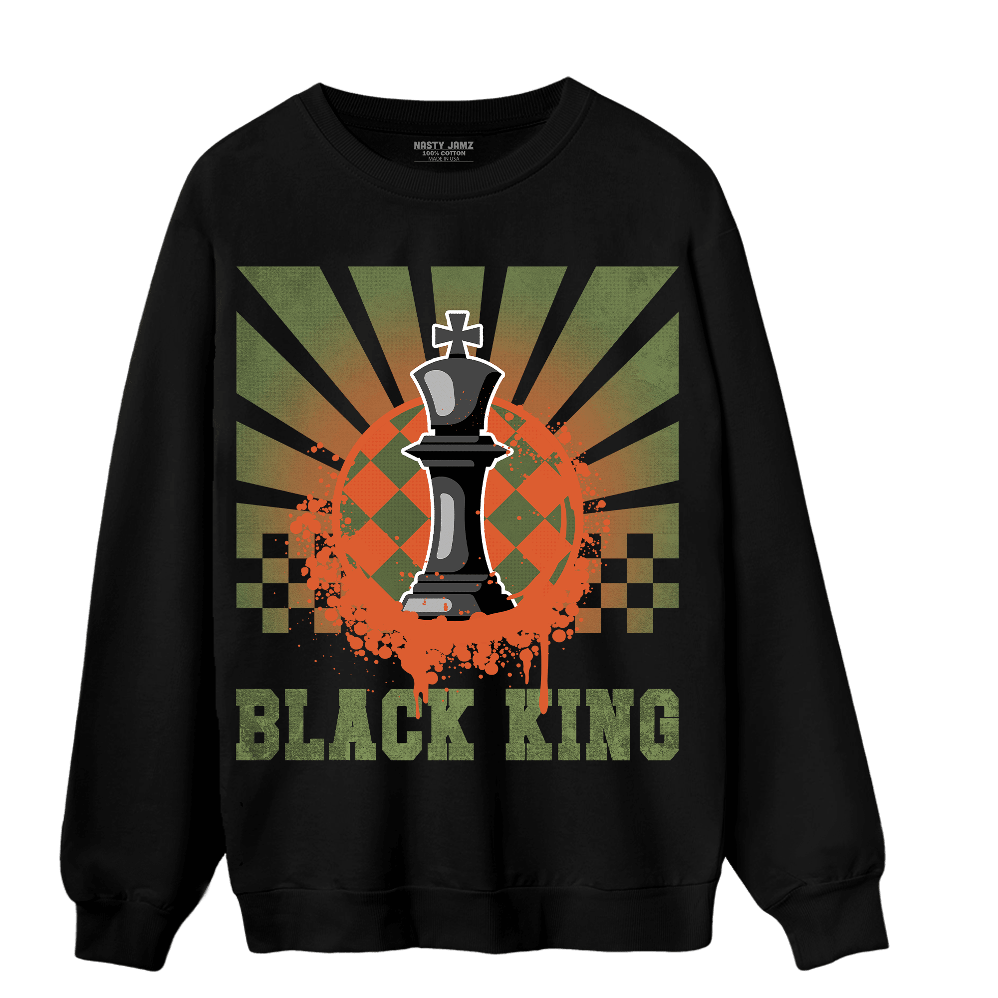 High OG Celadon 1s Sweatshirt Match Black King Collection - NastyJamz