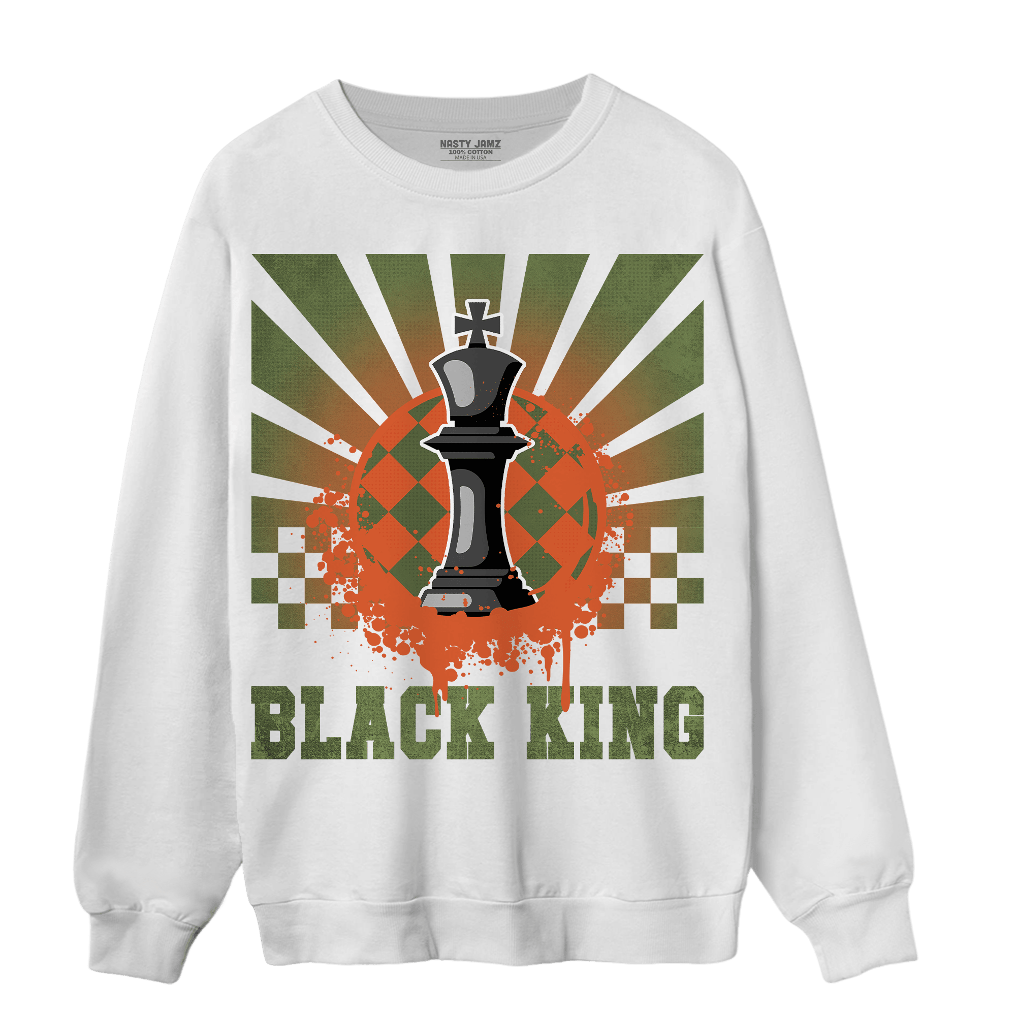 High OG Celadon 1s Sweatshirt Match Black King Collection - NastyJamz