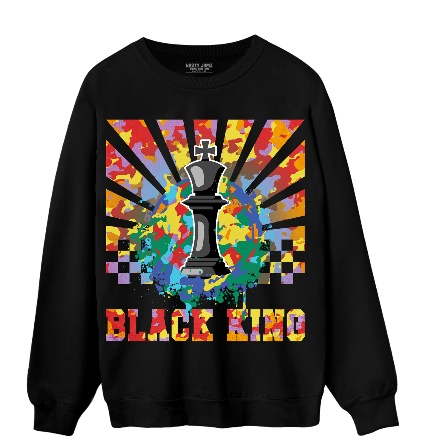 Mid GS Six Championships 1s Sweatshirt Match Black King Collection - NastyJamz