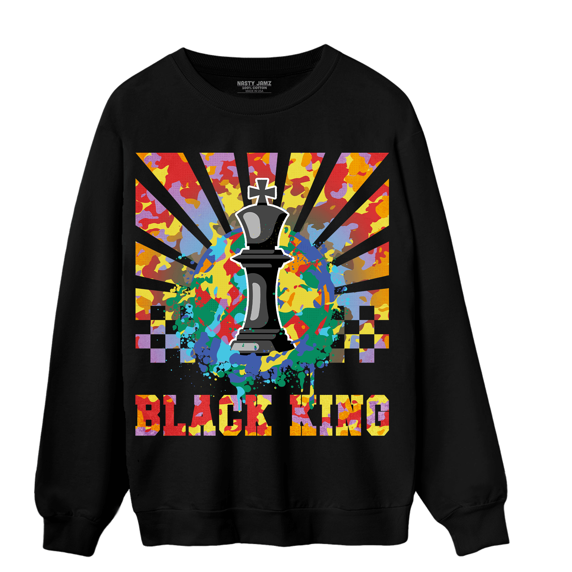 Mid GS Six Championships 1s Sweatshirt Match Black King Collection - NastyJamz