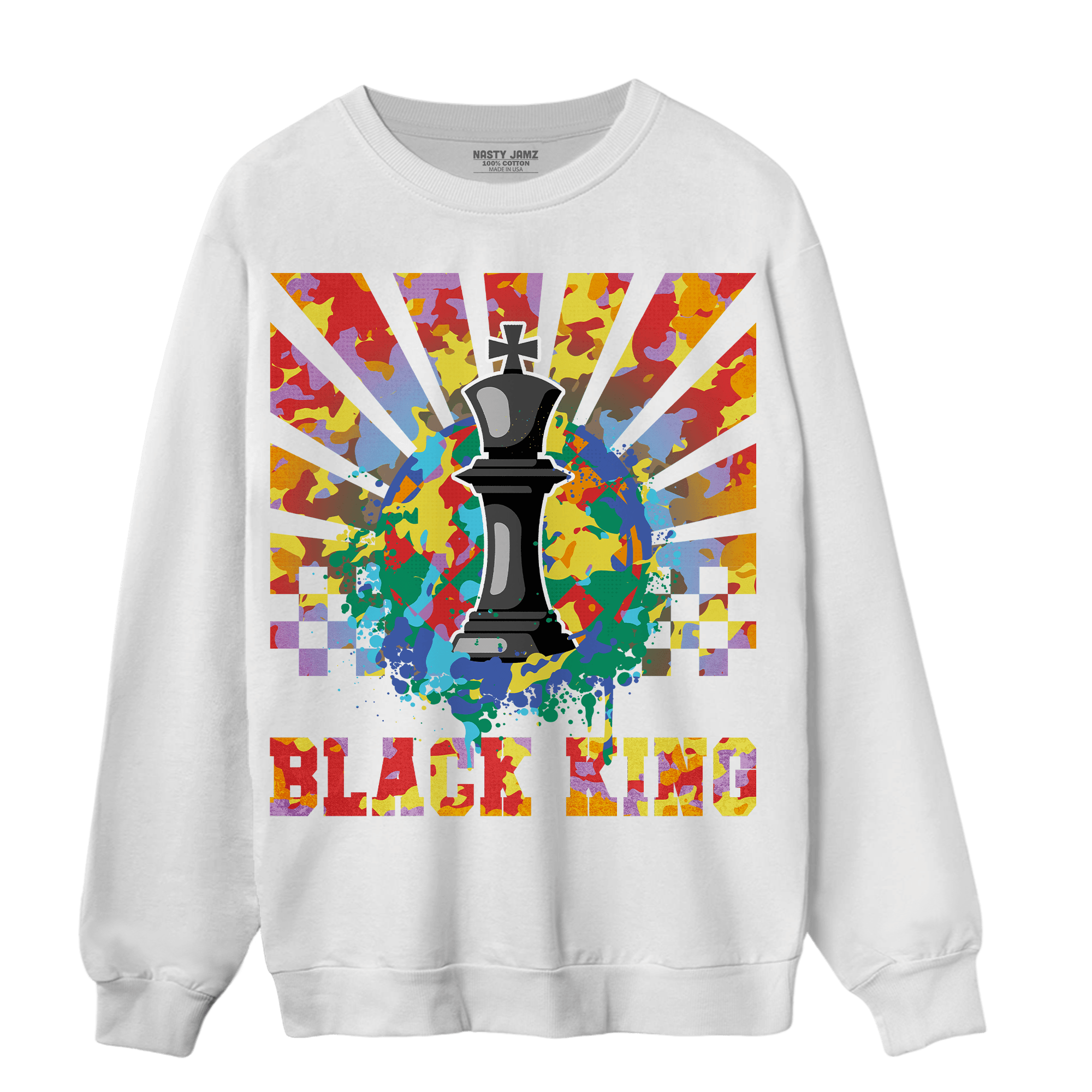 Mid GS Six Championships 1s Sweatshirt Match Black King Collection - NastyJamz